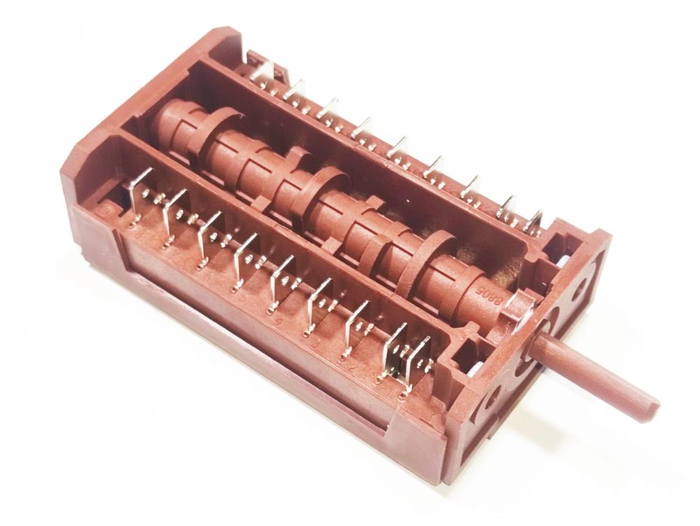 Ferre Compatible Built-In Oven Rotary Switch 9+9 8-Position Selector 230V