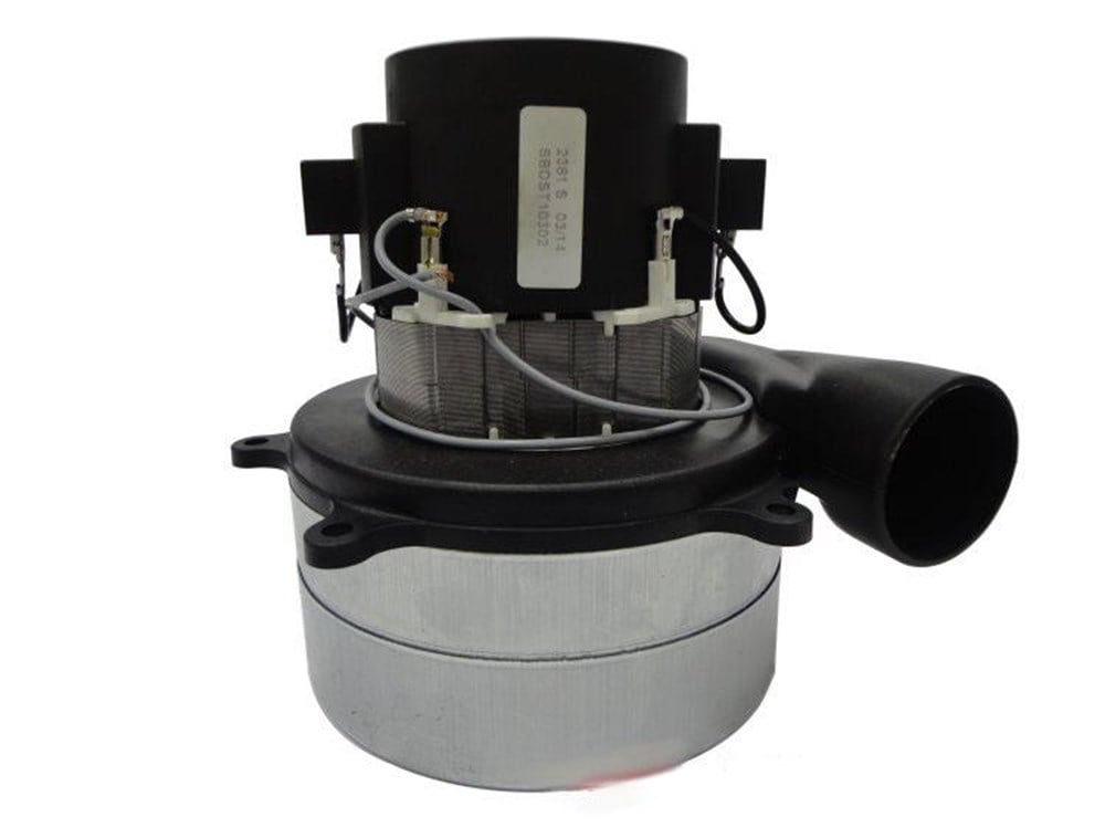 Ametek 1000W Twin-Fan Vacuum Motor with Exhaust | 230V | Replacement Unit for Dry Vacuums