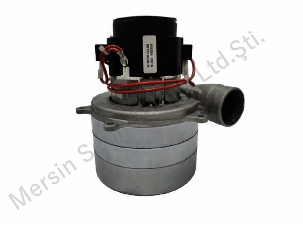 Ametek 450W Triple-Fan Vacuum Motor with Exhaust | 24V DC | Industrial-Grade Replacement Unit
