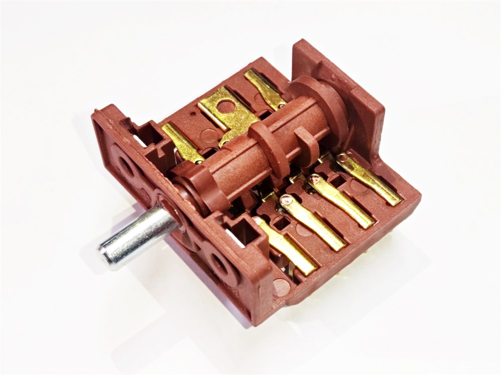 4+4 AC4 Rotary Oven Switch 4-Level Polyemit 230V Brown