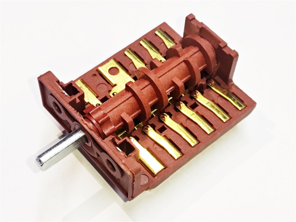 Built-In Oven Selector Switch 7+7 Polyamide Rotary Switch 230V