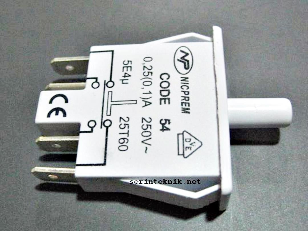 Arçelik, Beko, Altus Buzdolabına Uyumlu Kapak Şalter Anahtarı 4 Uçlu