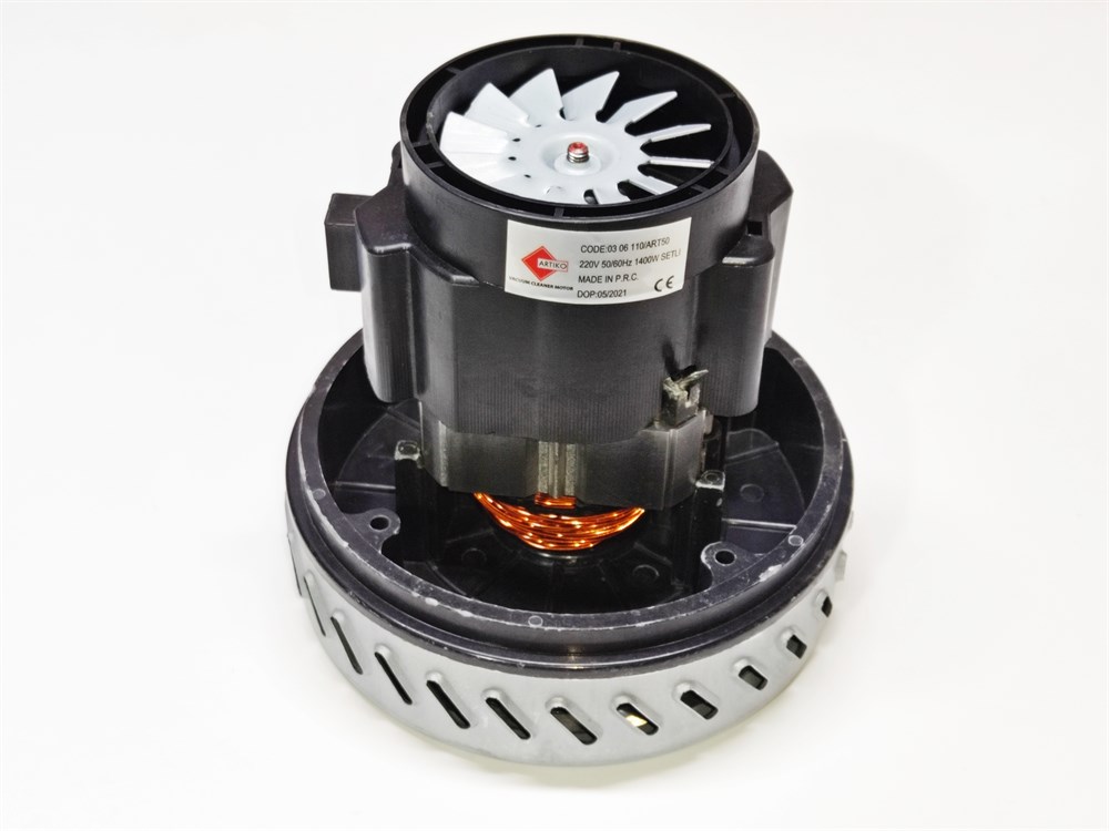 Artiko RB50 Vacuum Motor | 1400W | 230V | Single-Fan | Badrali (Sealed Fan) | Compact Suction Unit