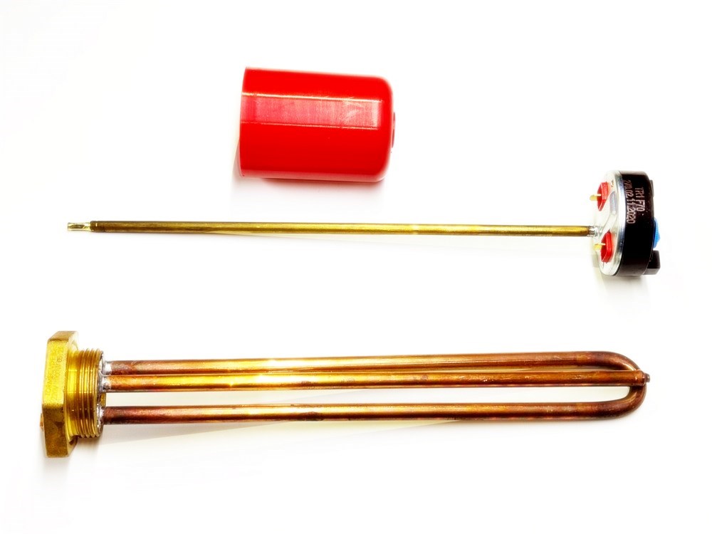 Sern Solar Water Heater Kit – 30cm Copper 2000W 230V Heating Element with Thermostat and Cap