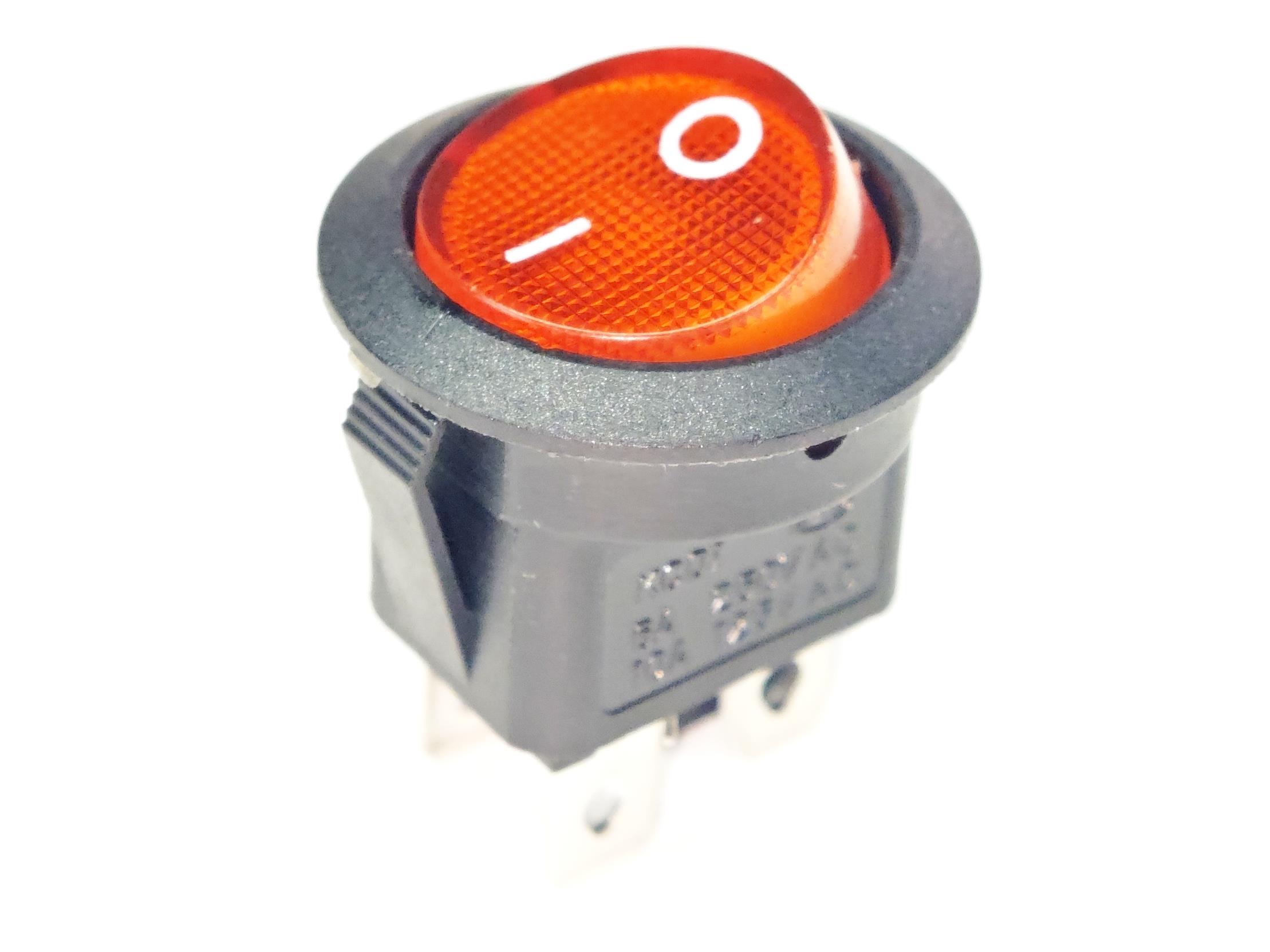 01.Switch Group Black Illuminated Round Rocker Switch ON/OFF 4 Pin 230V LED Power SwitchBlack Illuminated Round Rocker Switch ON/OFF 4 Pin 230V LED Power Switch