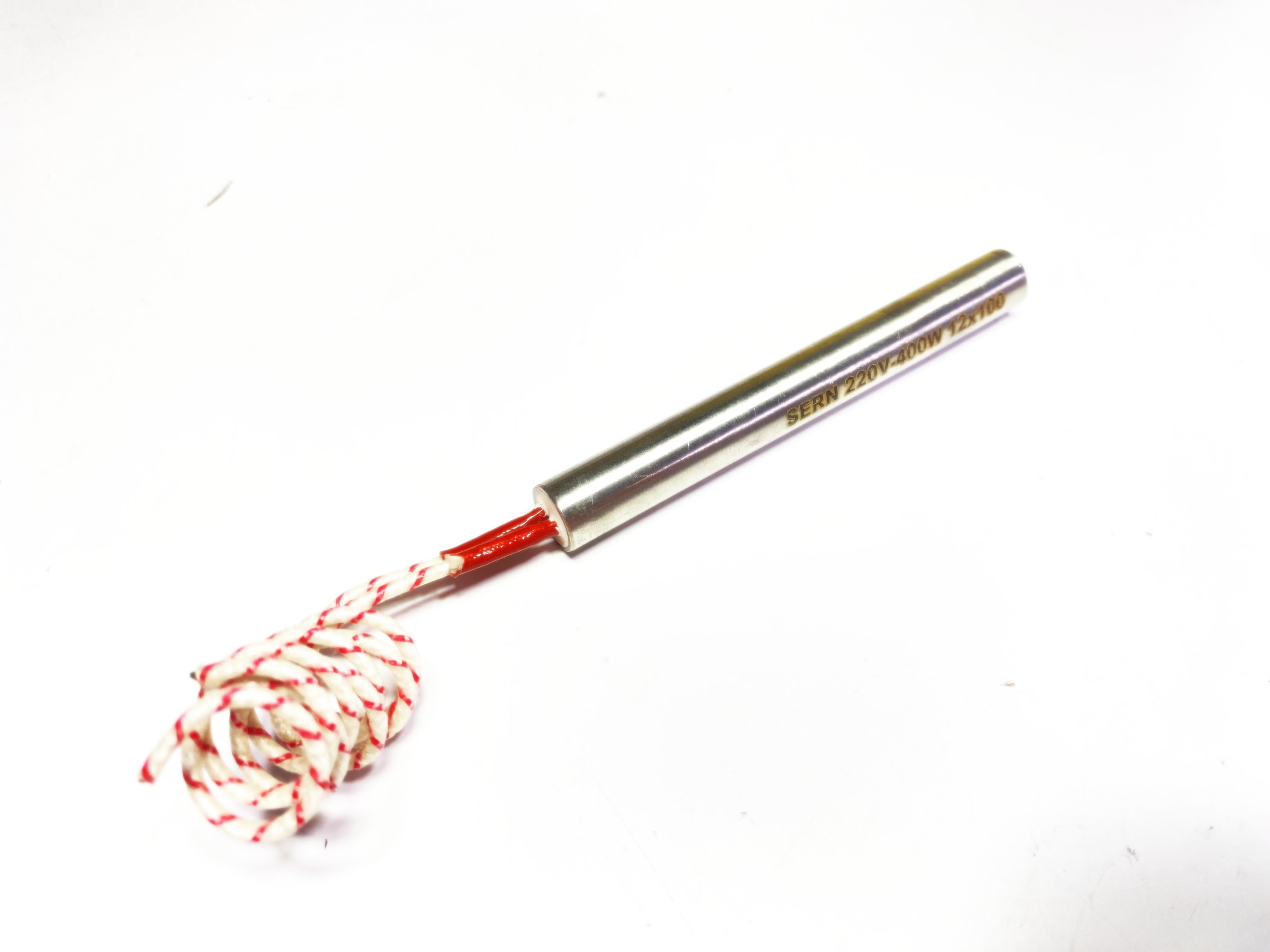 04.Cartridge Heater ResistorsCartridge Heater Resistance 10cm Length - 12.5mm Thickness - 400W - 230VCartridge Heater Resistance 10cm Length - 12.5mm Thickness - 400W - 230V 