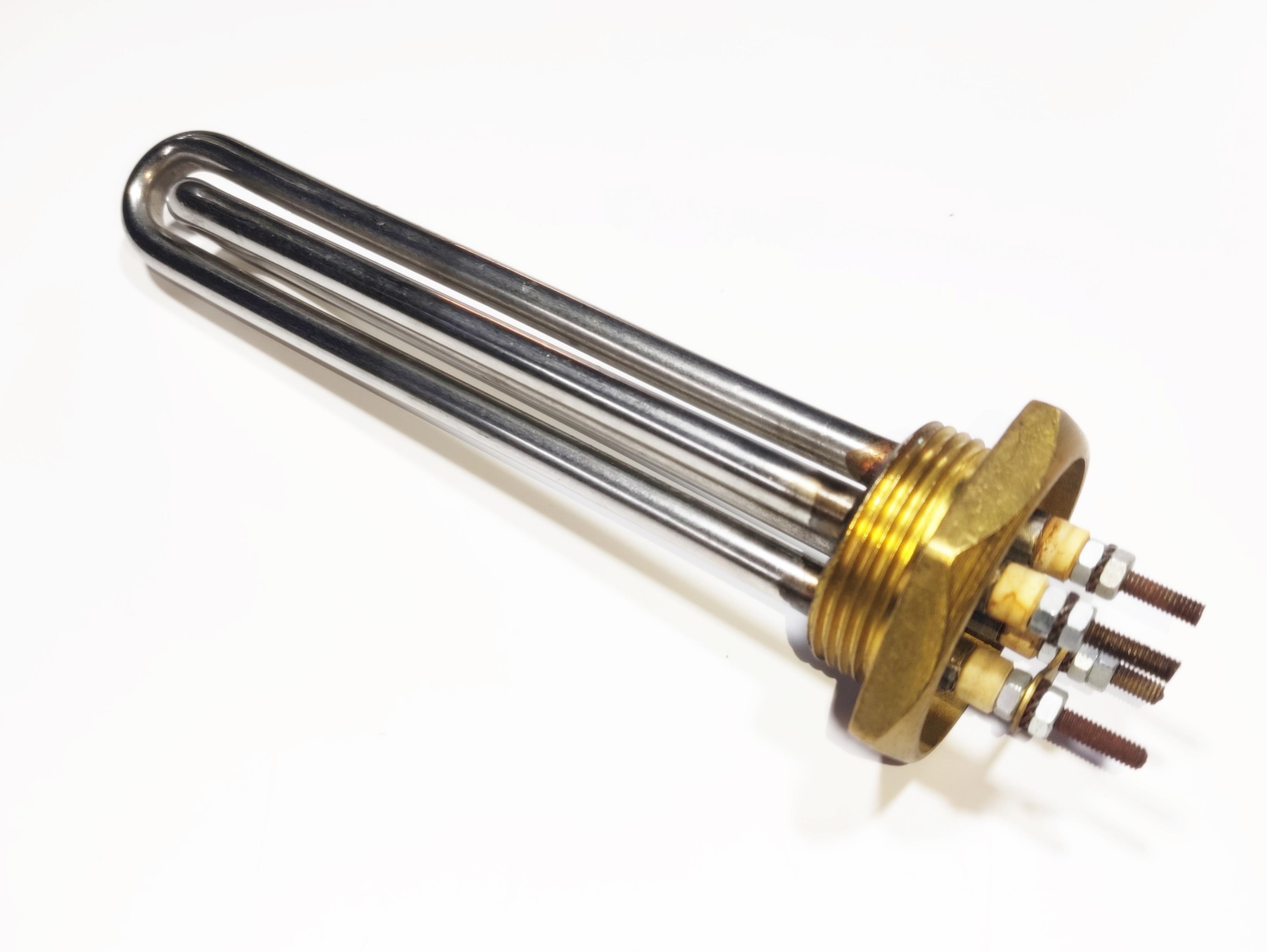 Double Heating Element for Tea Maker Boiler 2x1250W 2500W 230V Ø1-1/4 inch 18.5cm CR304 Stainless Steel