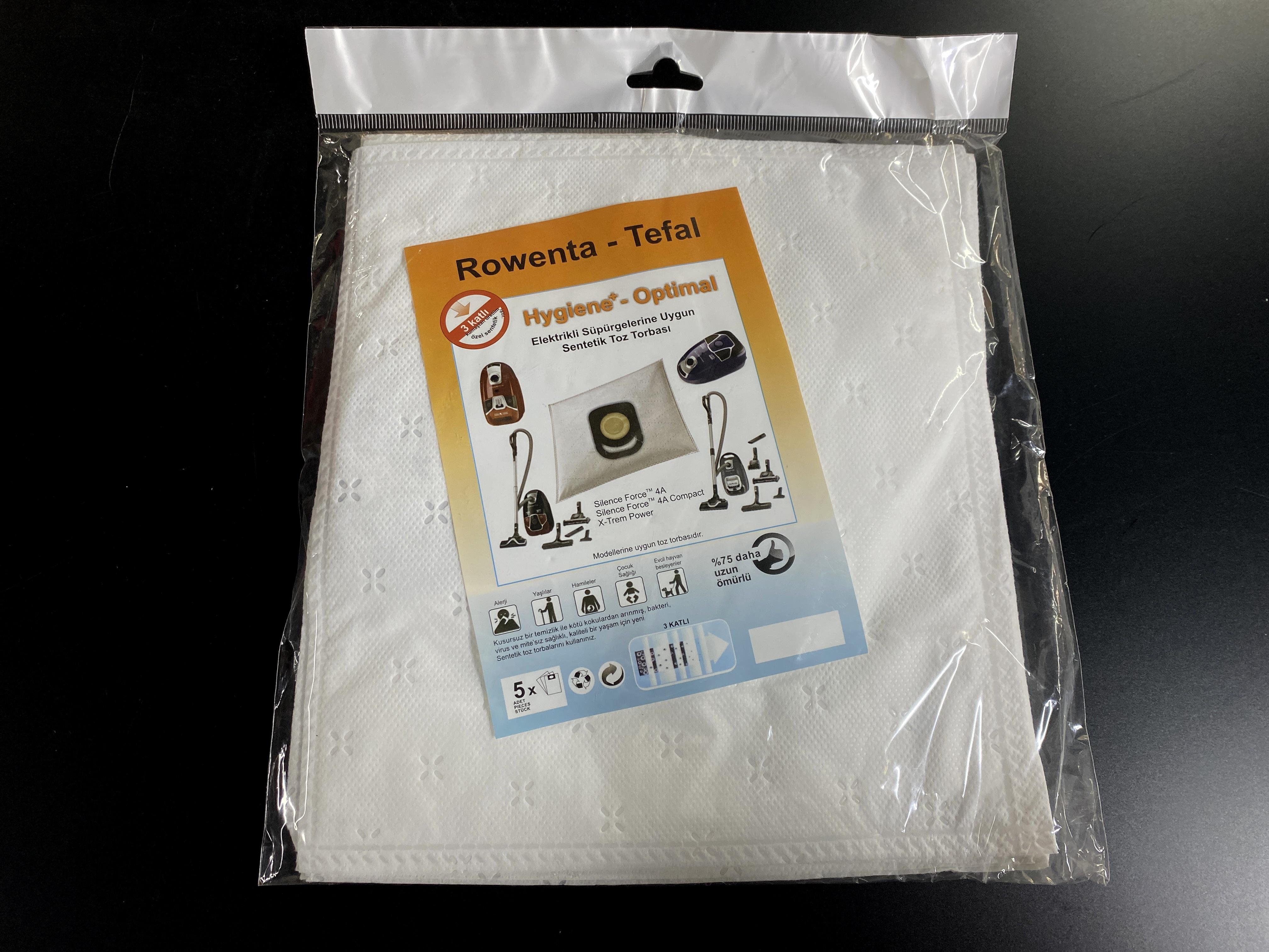 02.Vacuum Cleaner SMS BagsCompatible SMS Synthetic Vacuum Cleaner Dust Bags for Rowenta Hygiene Model (5-Pack)Compatible SMS Synthetic Vacuum Cleaner Dust Bags for Rowenta Hygiene Model (5-Pack)