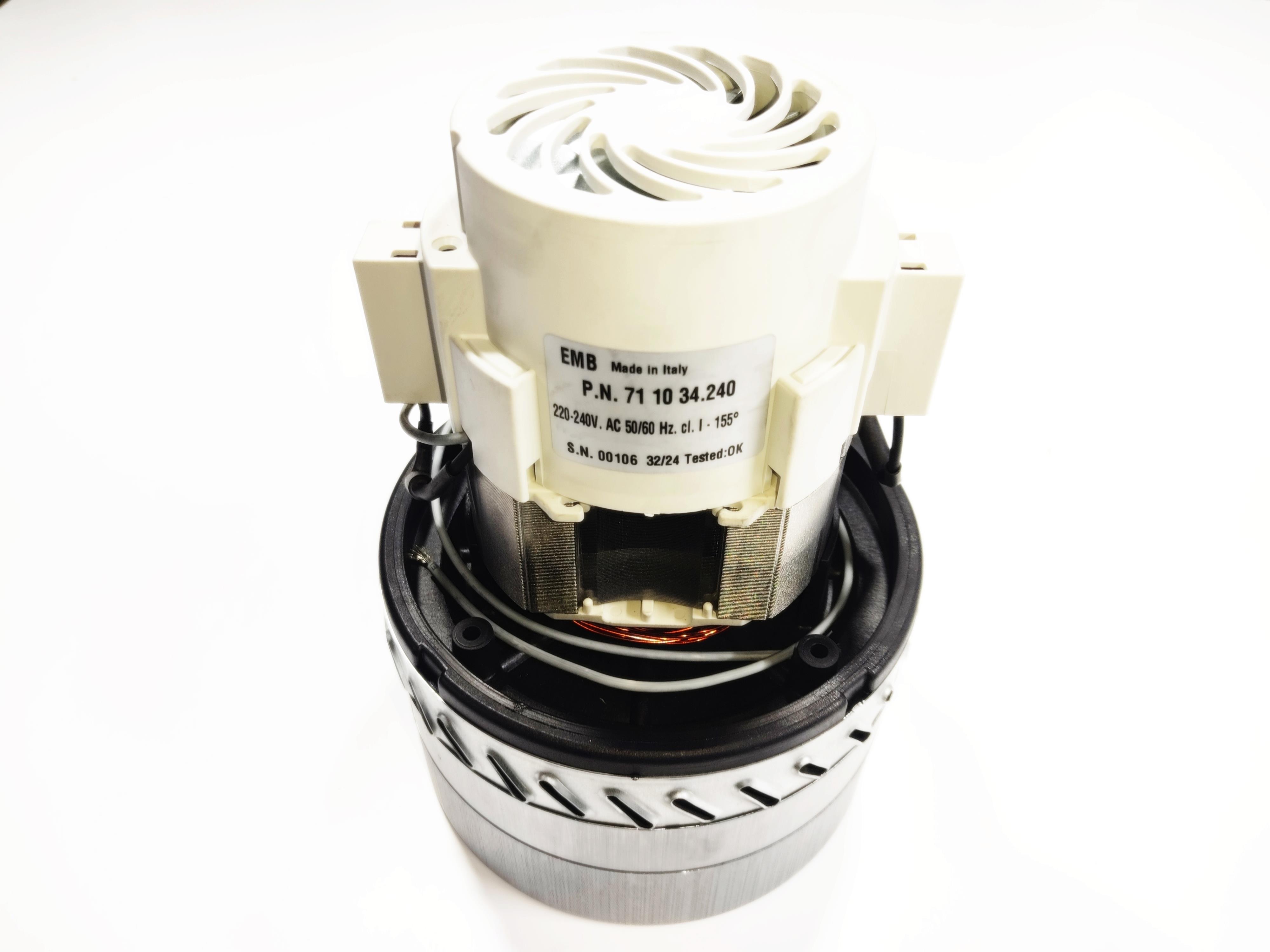 EMB Italian 230V 1800W Triple-Fan Washable Vacuum Motor | High-Performance Suction Unit