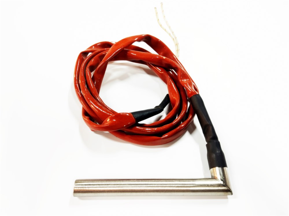 Cartridge Heater Resistance 13cm Length - 16mm Thickness - 700W - 230V with Elbow - 2m Cable