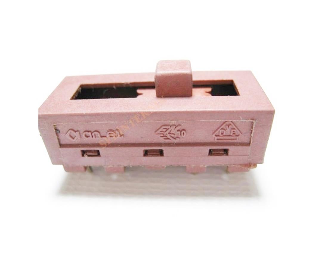 Hair Dryer Slide Switch 5+5 Speed Heat Selector 0 1 2 3 Needle Pin Type Brown Replacement Part