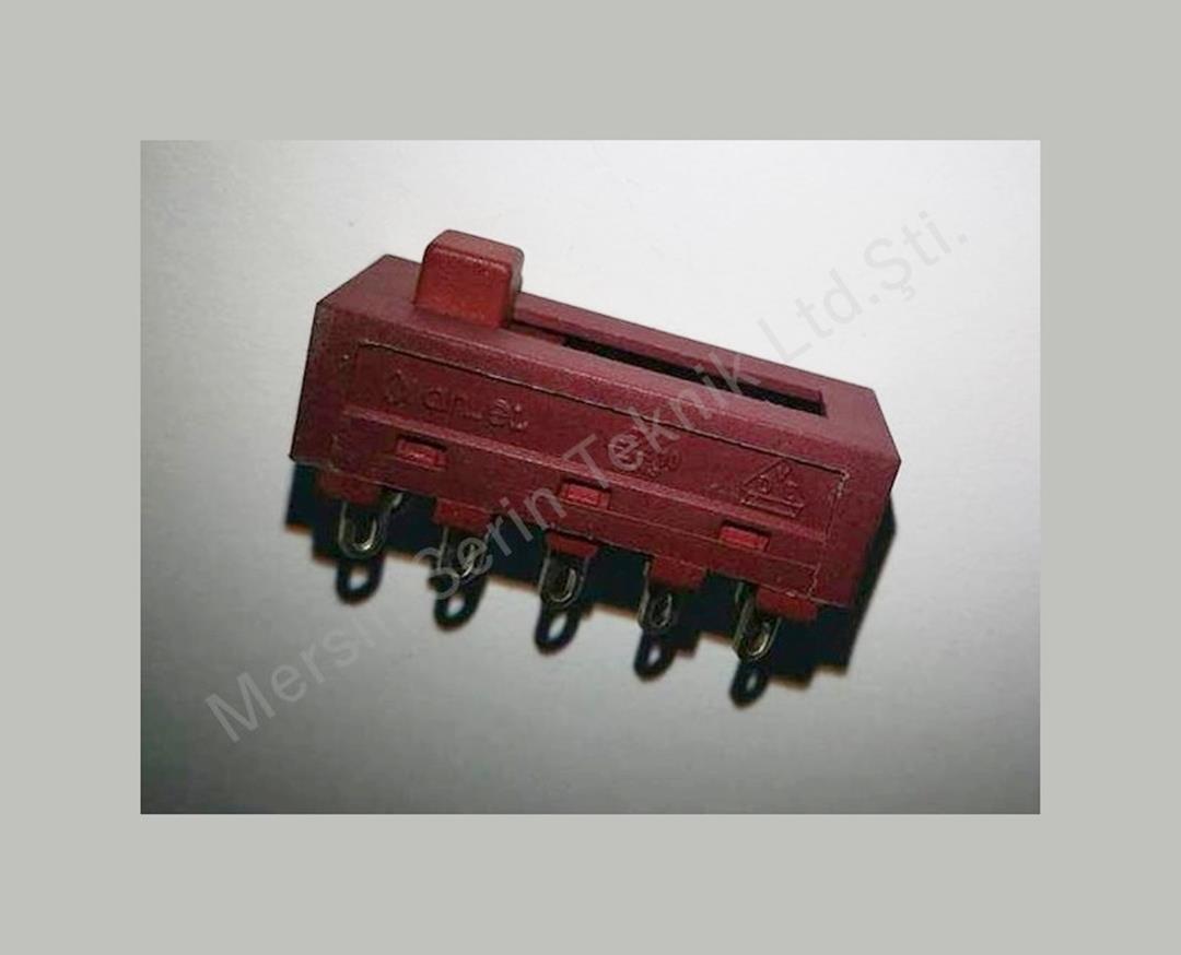 Hair Dryer Slide Switch 5+5 Speed Heat Selector 0 1 2 3 Brown 230V Replacement Part
