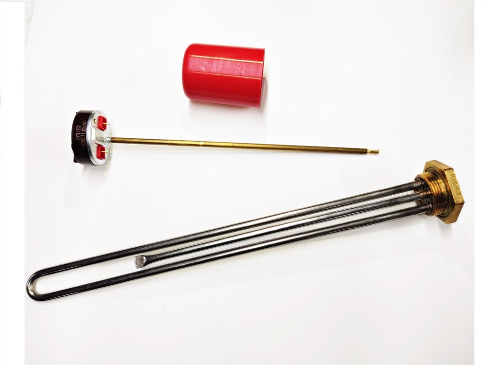 Sern Solar Water Heater Kit – 60cm Chrome 3000W 230V Heating Element with Thermostat and Cap