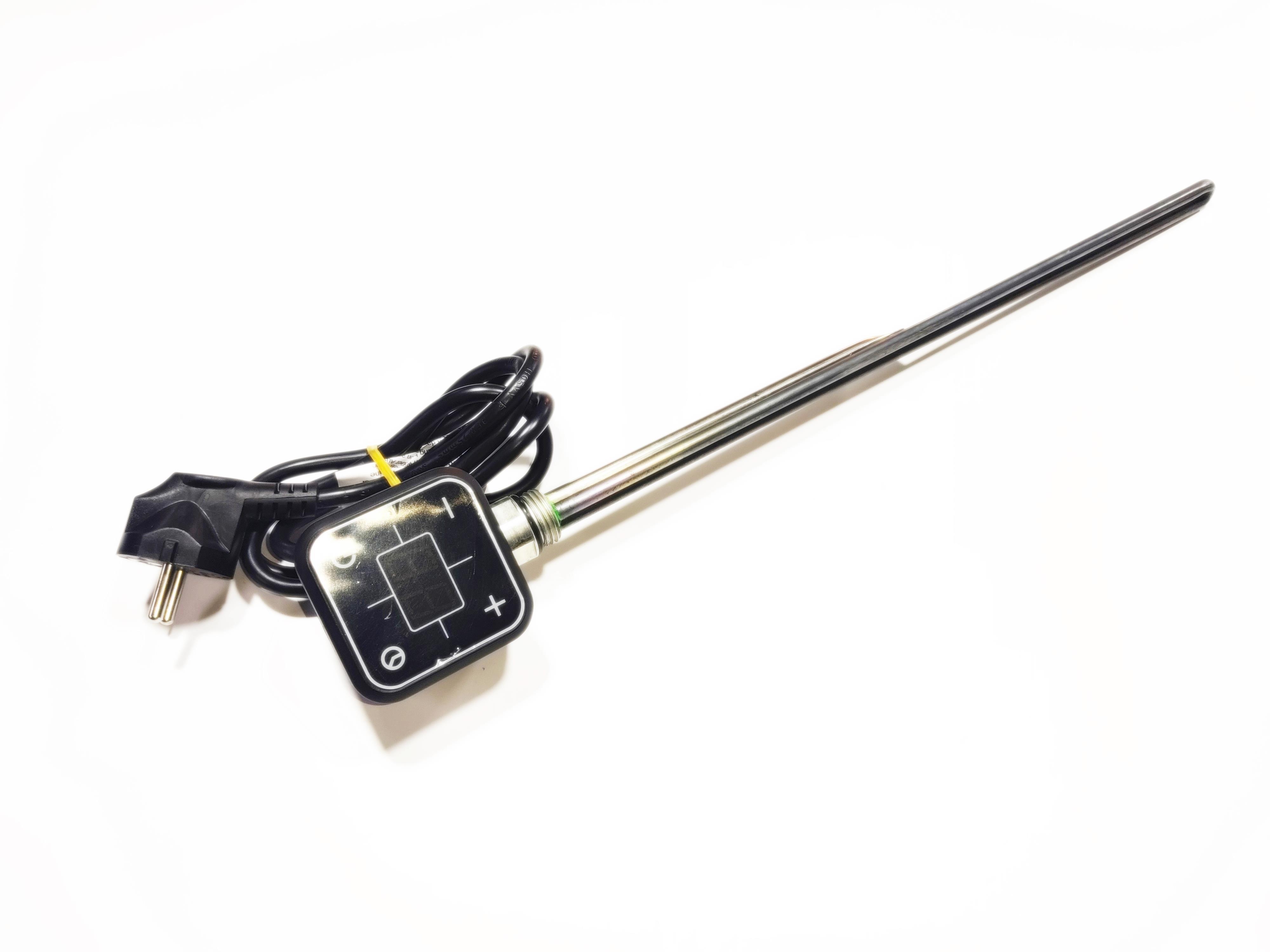 Towel Radiator Heater Resistance 500 W / 230 V / L:450 MM, Black, Square Digital, HP013 Model