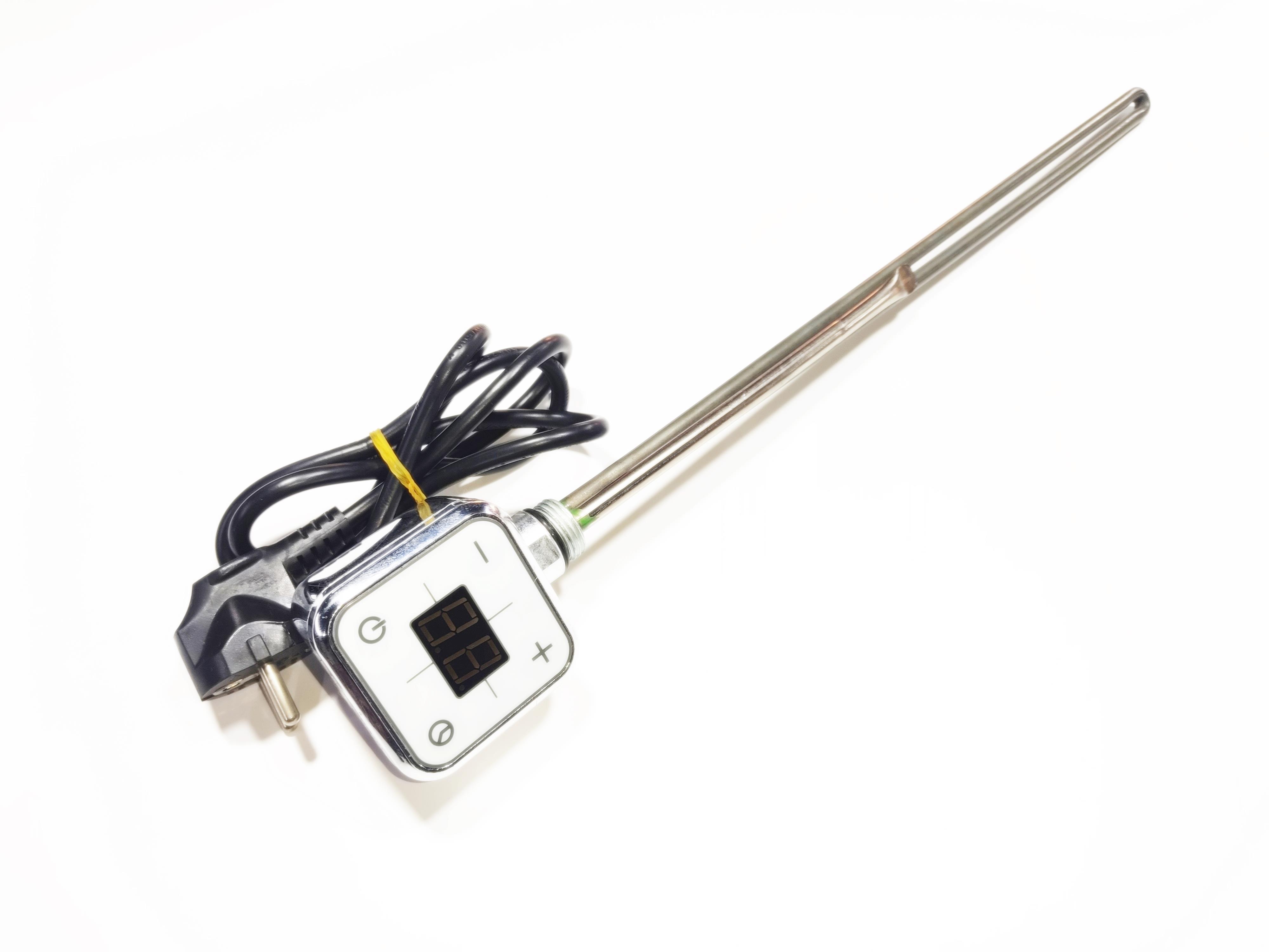 Towel Radiator Heater Resistance 700 W / 230 V / L:550 MM, Chrome, Square Digital, HP013 Model