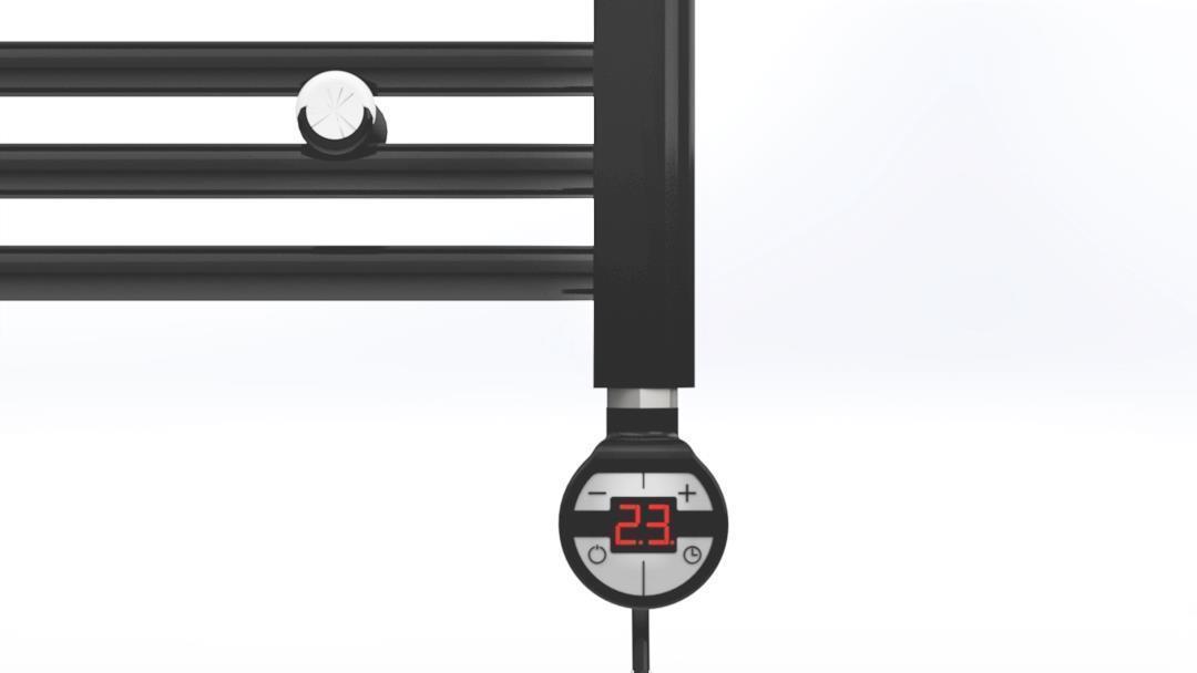 Havlupan Isıtıcı Rezistans 150 W / 230 V / L:330 MM, Siyah, Yuvarlak Dijital, HP015 Model