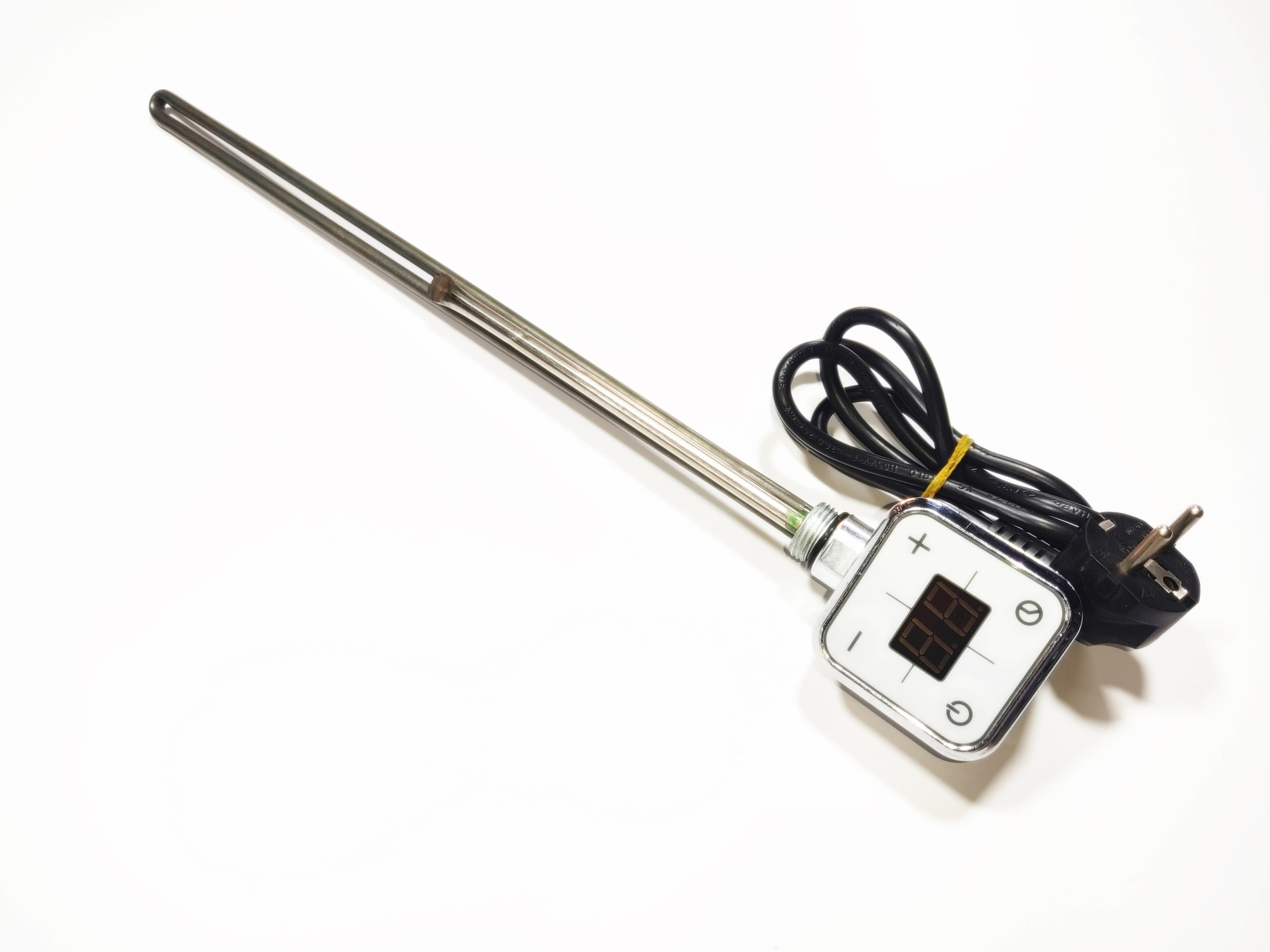 Towel Radiator Heater Resistance 900 W / 230 V / L:710 MM, Chrome, Square Digital, HP013 Model
