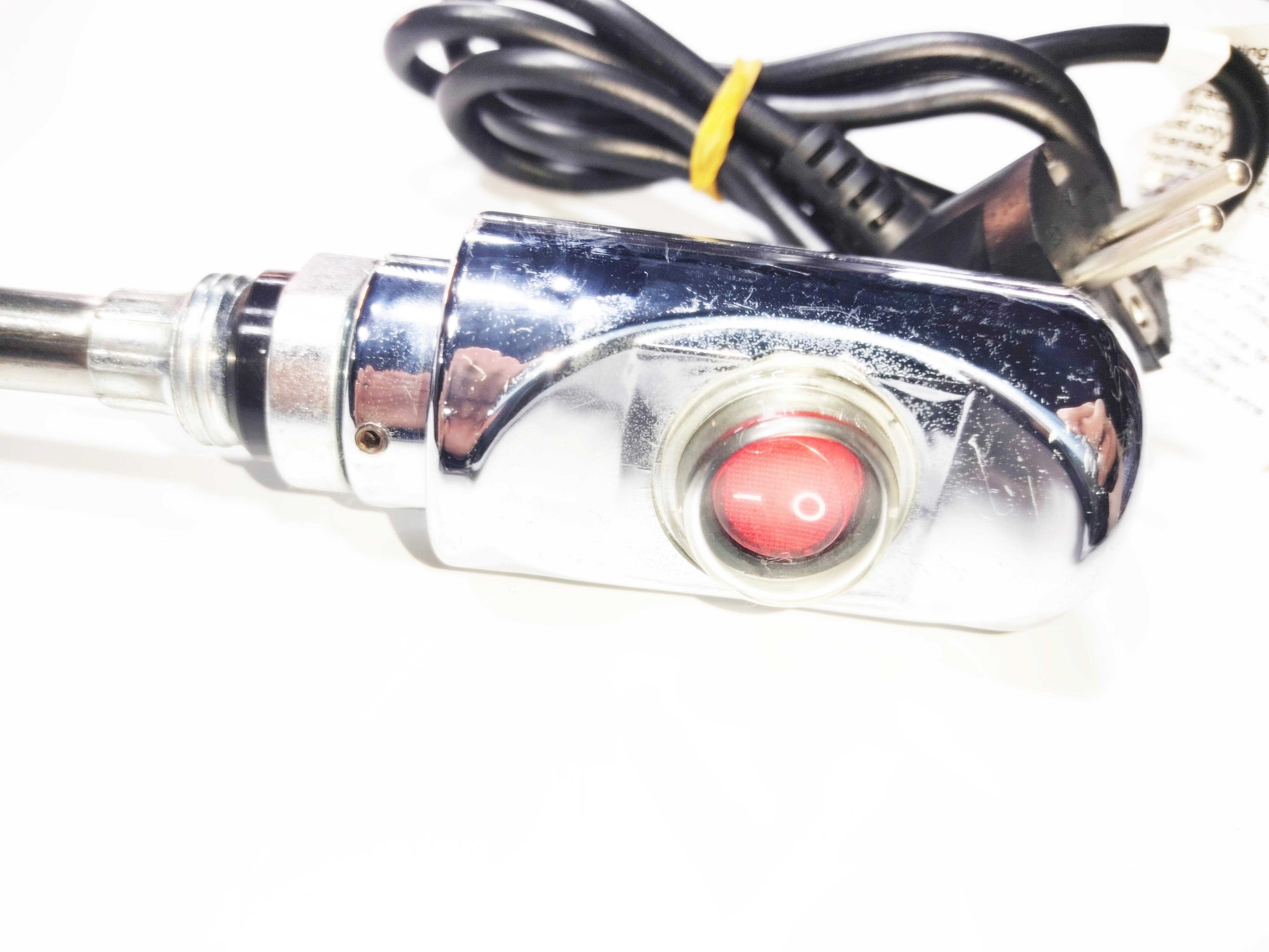 Towel Radiator Heater Element 250 W / 230 V / L:330 MM, Chrome, On/Off Switch, HP03