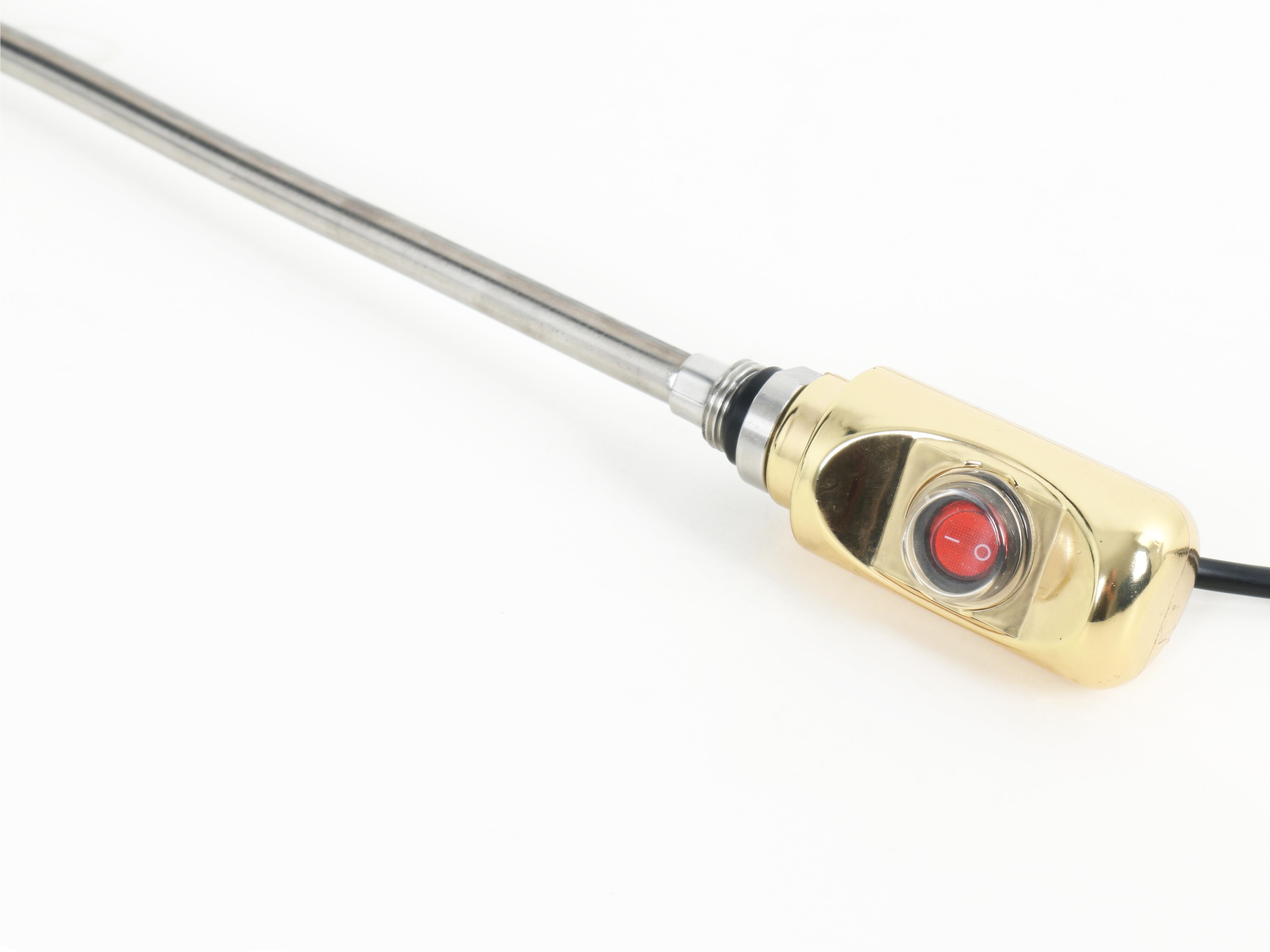 Towel Radiator Heater Resistors 900 W / 230 V / L:710 MM, Gold, On/Off Switch, HP03