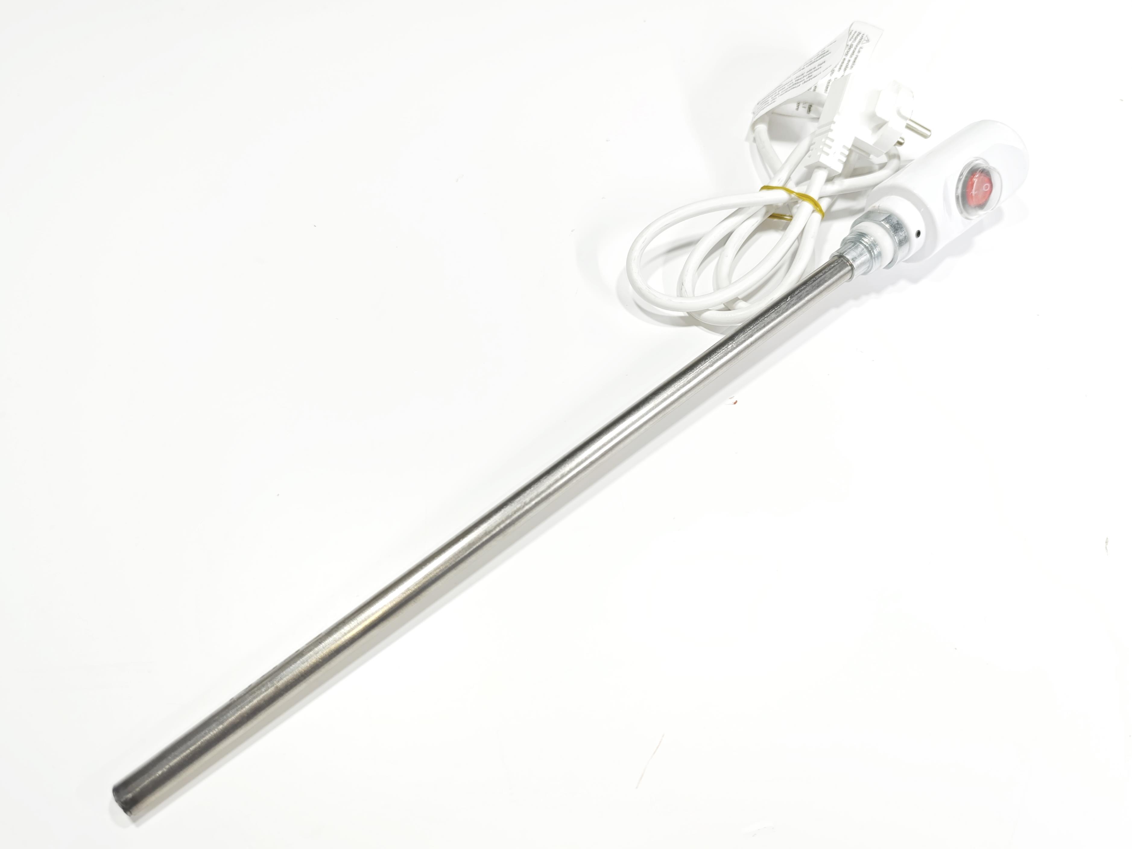 Havlupan Isıtıcı Rezistans 200W / 230V / L:330MM, Beyaz, On/Off Anahtar, HP03 Model - Towel Radiator Heater Resistors 200 W / 230 V / L:330 MM, White, On/Off Switch, HP03