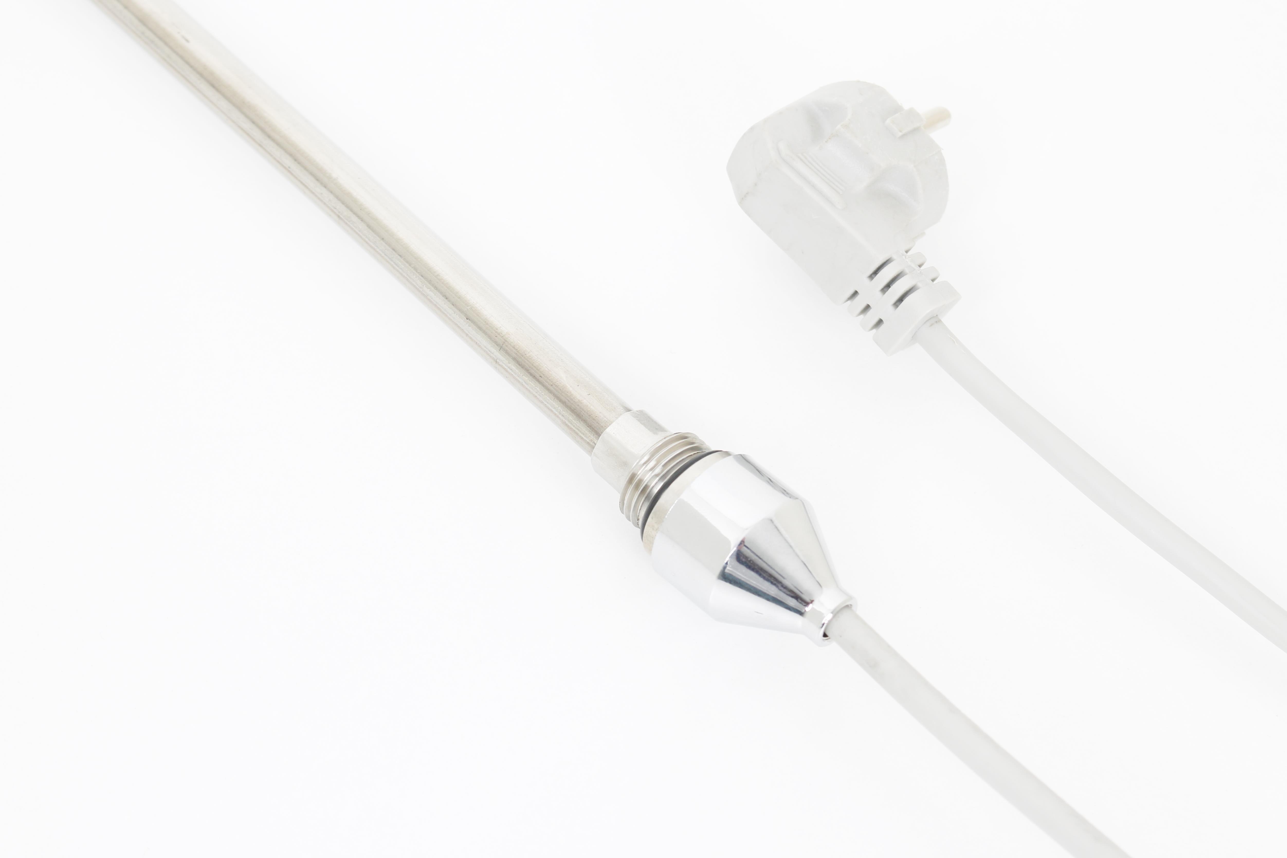 Towel Radiator Heater Resistance 700 W / 230 V / L: 550 mm, Chrome Cover, 110cm TTR Gray Cable, With Plug HP02