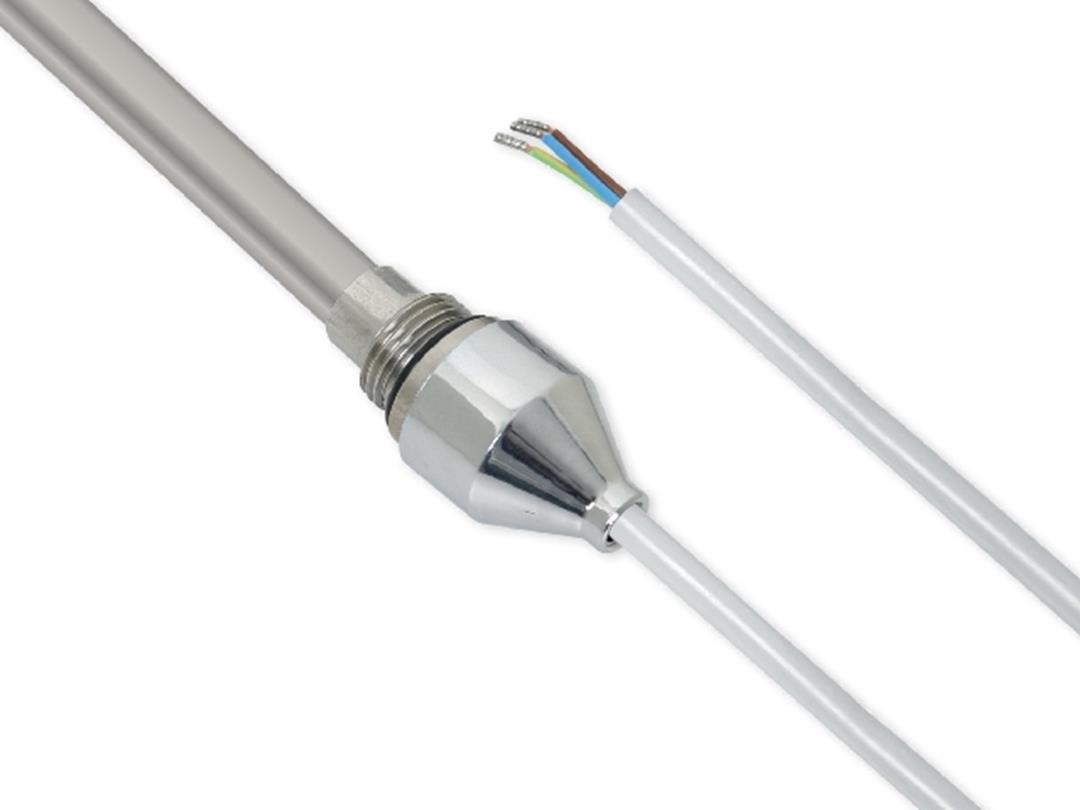 Towel Radiator Heater Resistance 700 W / 230 V / L: 550 mm, Chrome Cover, 110cm TTR Gray Cable, Without Plug HP01