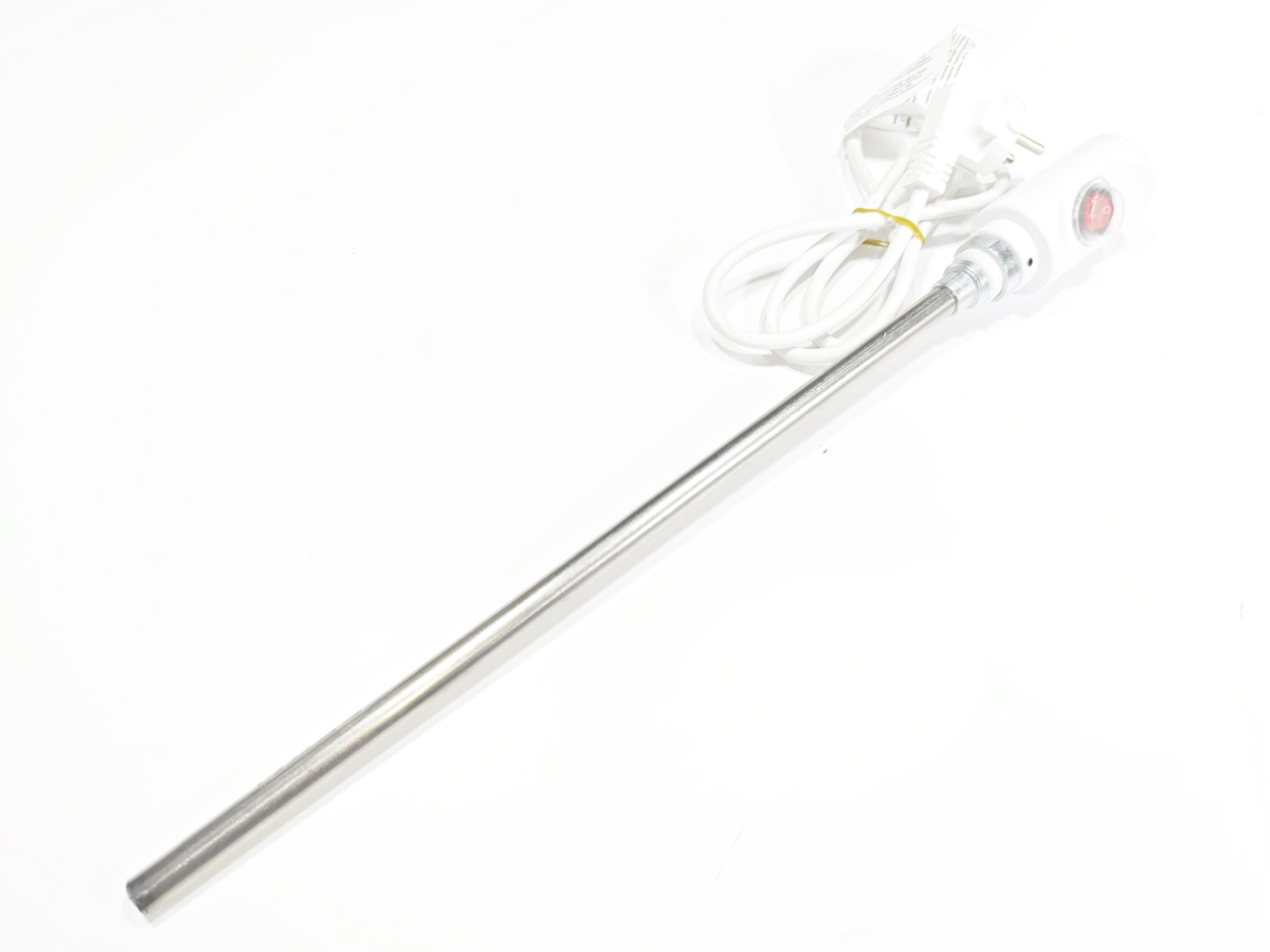 Havlupan Isıtıcı Rezistans 700W / 230V / L:550MM , Beyaz, On/Off Anahtar, HP03 Model - Towel Radiator Heater Resistors 700W / 230V / L:550MM, White, On/Off Switch, HP03