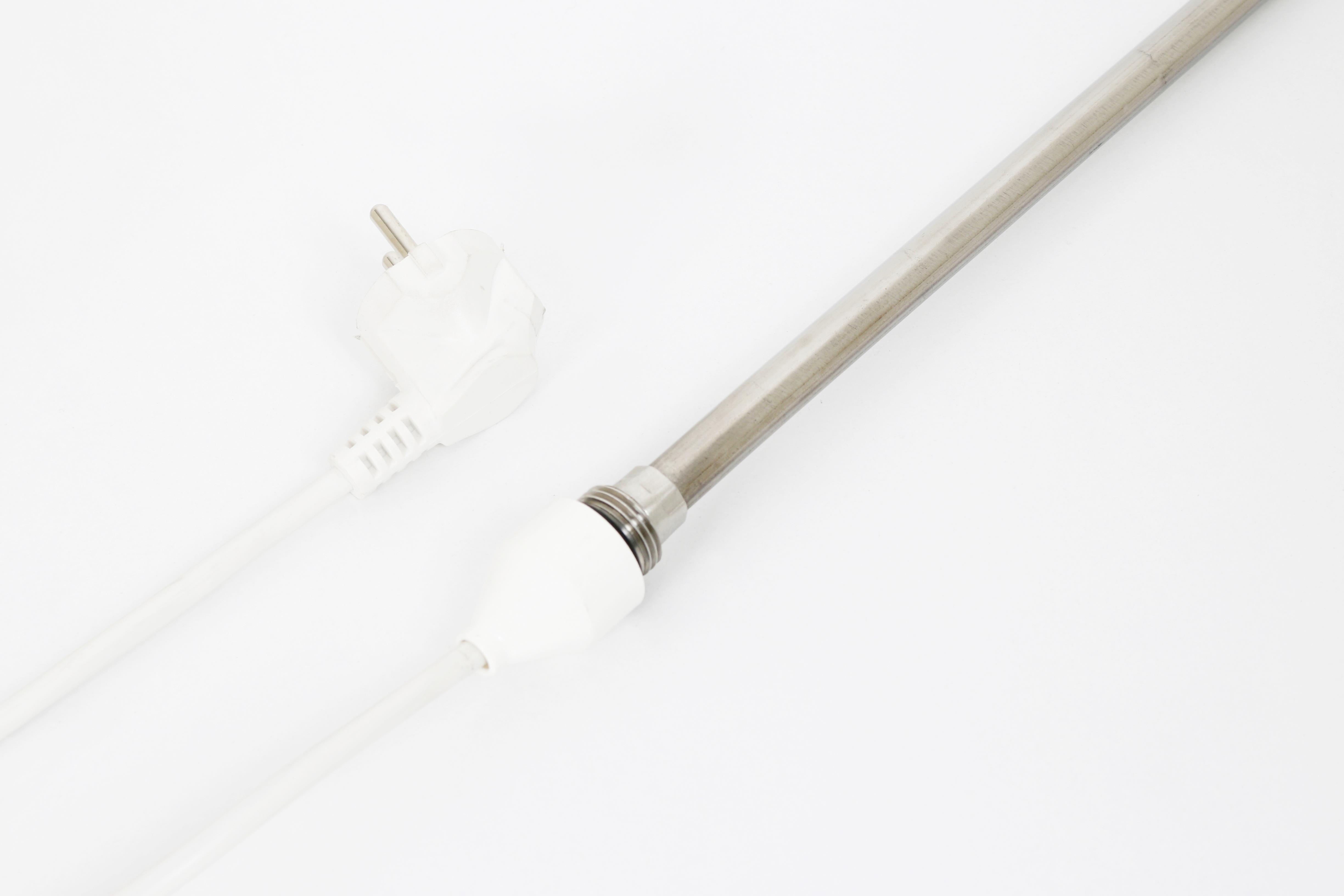 Towel Radiator Heater Resistance 800 W / 230 V / L: 650 mm, White Cover, 110cm TTR White Cable, With Plug HP02