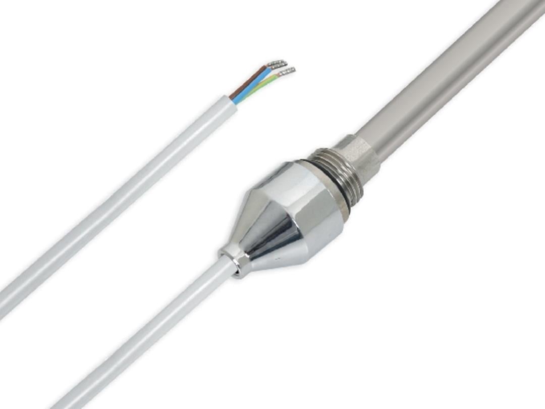 Towel Radiator Heater Resistance 800 W / 230 V / L: 650 mm, Chrome Cover, 110cm TTR Gray Cable, Without Plug HP01