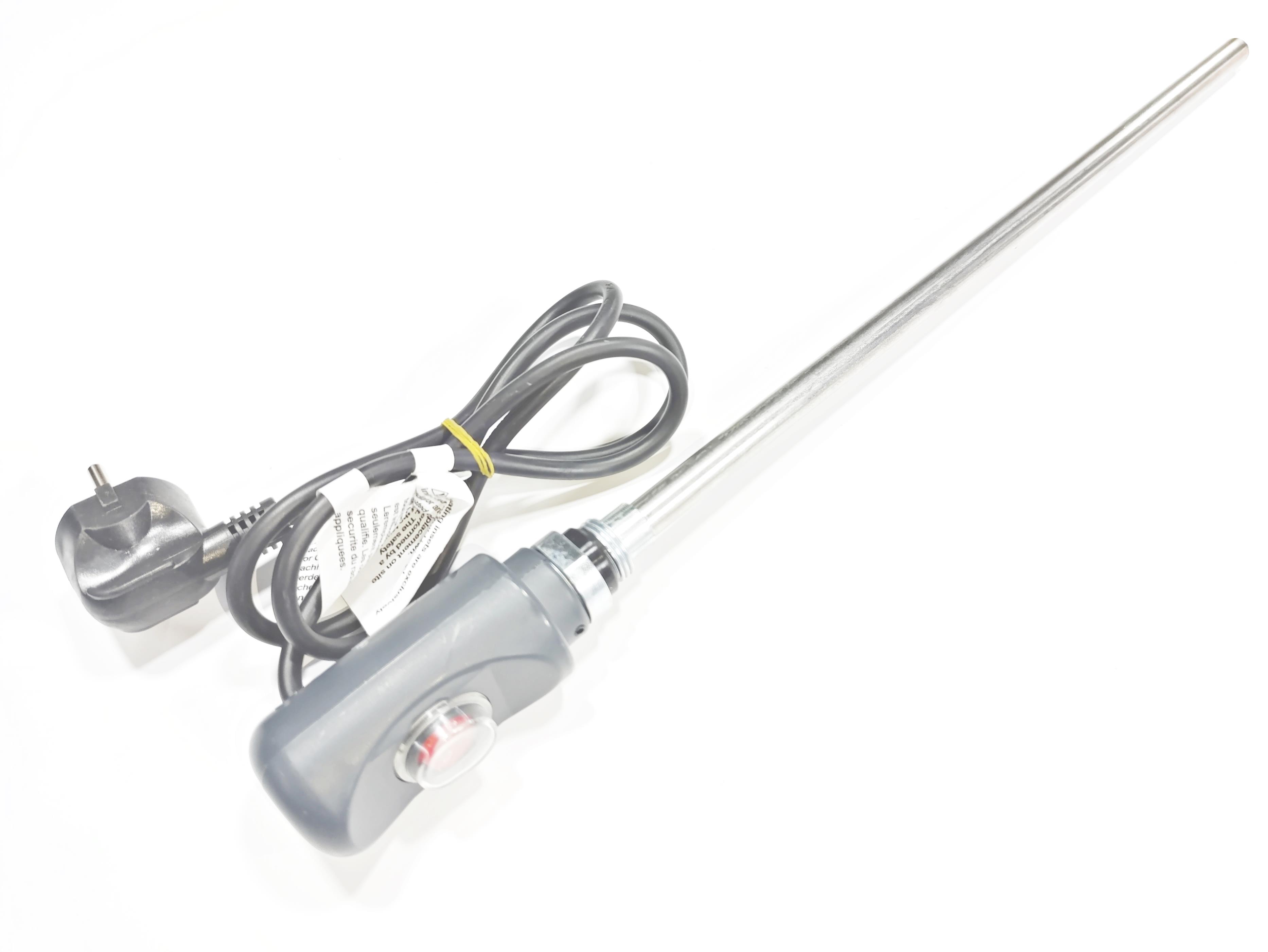Havlupan Isıtıcı Rezistans 800W / 230V / L:650MM , Gri, On/Off Anahtar, HP03 Model - Towel Radiator Heater Resistors 800W / 230V / L:650MM, Grey, On/Off Switch, HP03