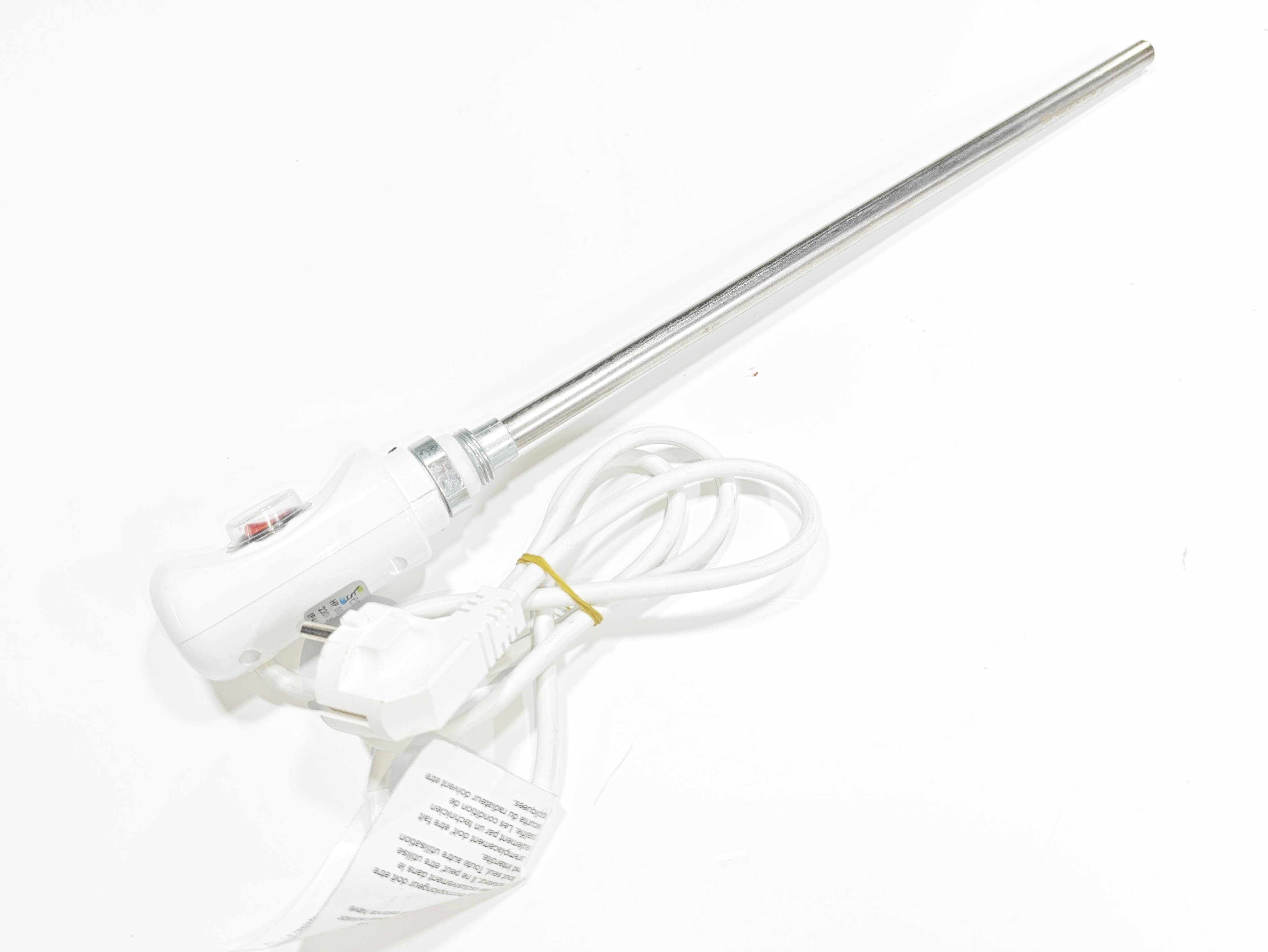 Havlupan Isıtıcı Rezistans 900W / 230V / L:710MM , Beyaz, On/Off Anahtar, HP03 Model - Towel Radiator Heater Resistors 900W / 230V / L:710MM, White, On/Off Switch, HP03