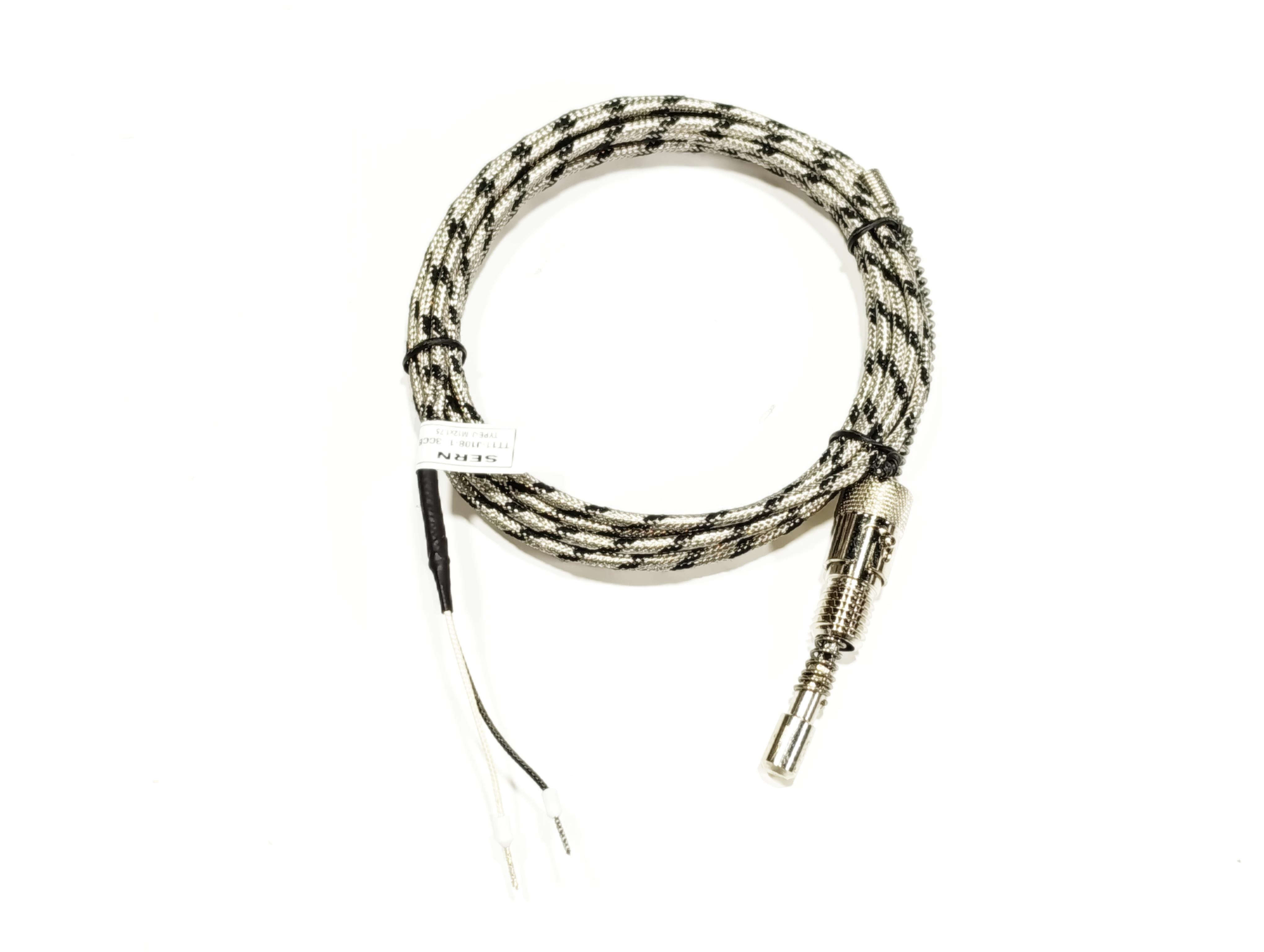 J-Type Q8 M12 Bayonet Model Connector Thermocouple with 3 Meter Cable