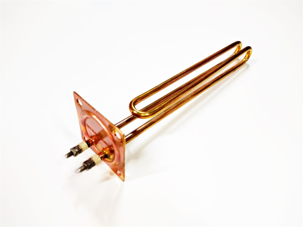 Square Flange Copper Water Heater Element 2000W 230V SERN Immersion Heater Plate Type