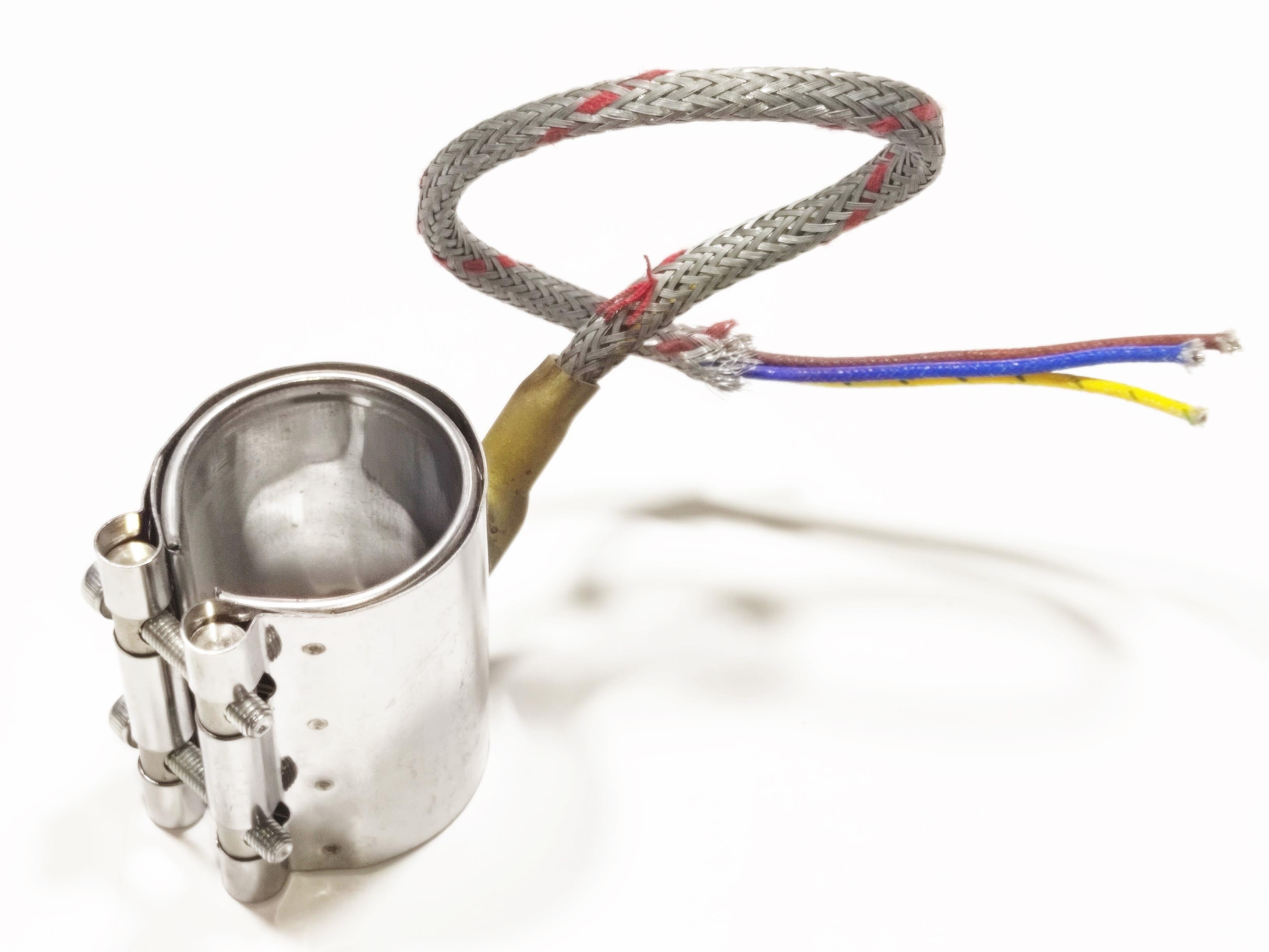 Nozzle Clamp Heater Heating Element 35mm Diameter - 60mm Length - 250W - 220V Armored Cable