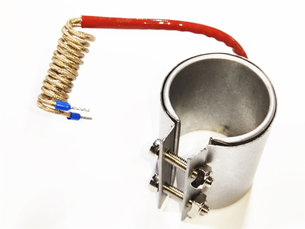 Nozzle Clamp Heater Heating Element 40mm Diameter - 60mm Length - 375W - 220V Armored Cable