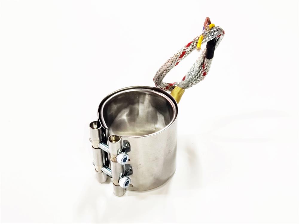 Nozzle Clamp Heater Heating Element 50mm Diameter - 55mm Length - 425W - 220V Armored Cable