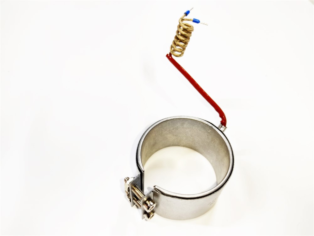 Clamp Nozzle Heater Heating Element 65mm Diameter - 45mm Length - 450W - 220V Armored Cable