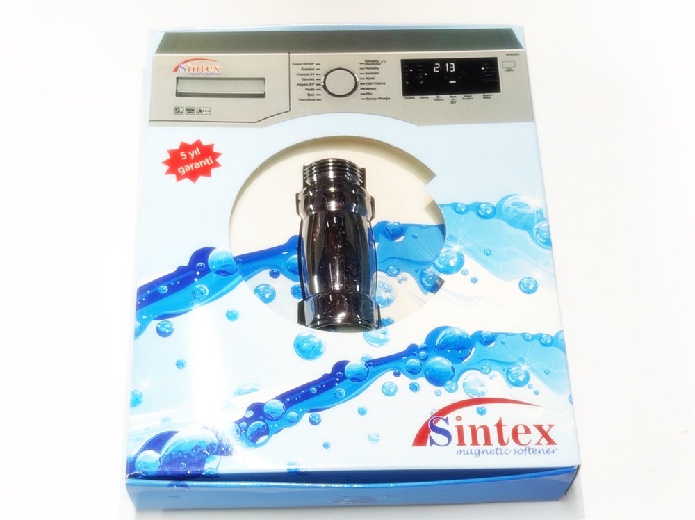 Corner-Type Sintes Magnetic Limescale Preventer for Water Heaters and Plumbing