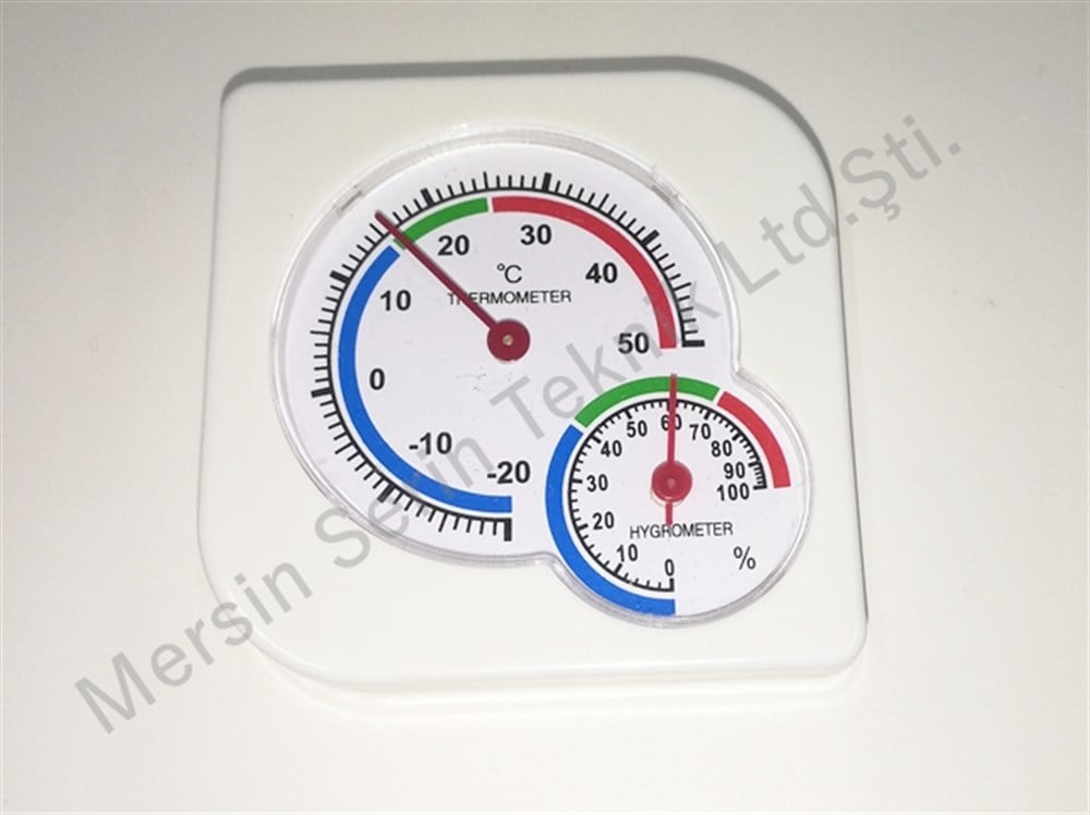 Analog Temperature and Humidity Gauge – Non-Digital Thermo-Hygrometer for Egg Incubators, Terrariums, and Greenhouses