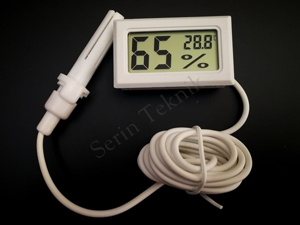 Mini Digital Temperature and Humidity Meter – Compact Hygrometer for Incubators, Terrariums, and Indoor Monitoring