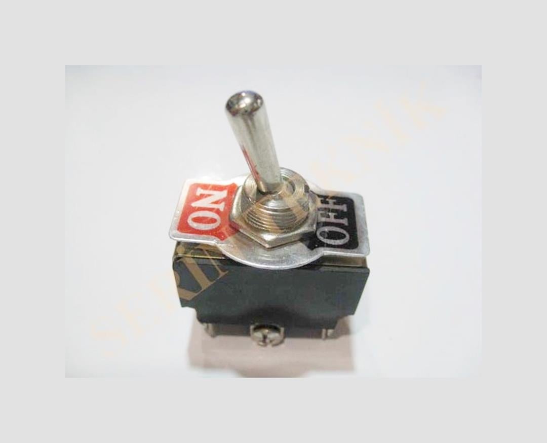 SERN Metal On/Off Switch – 3+3 Screw Terminals | 230V | Dual Circuit Heavy Duty Toggle Switch