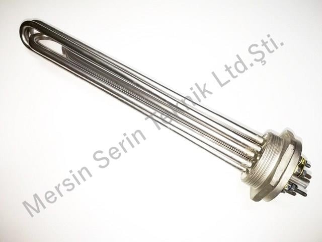 Nickel Armored 2 Inch Head 10000W Three-Phase 230/380V Head Heating Elements / Heating Resistance