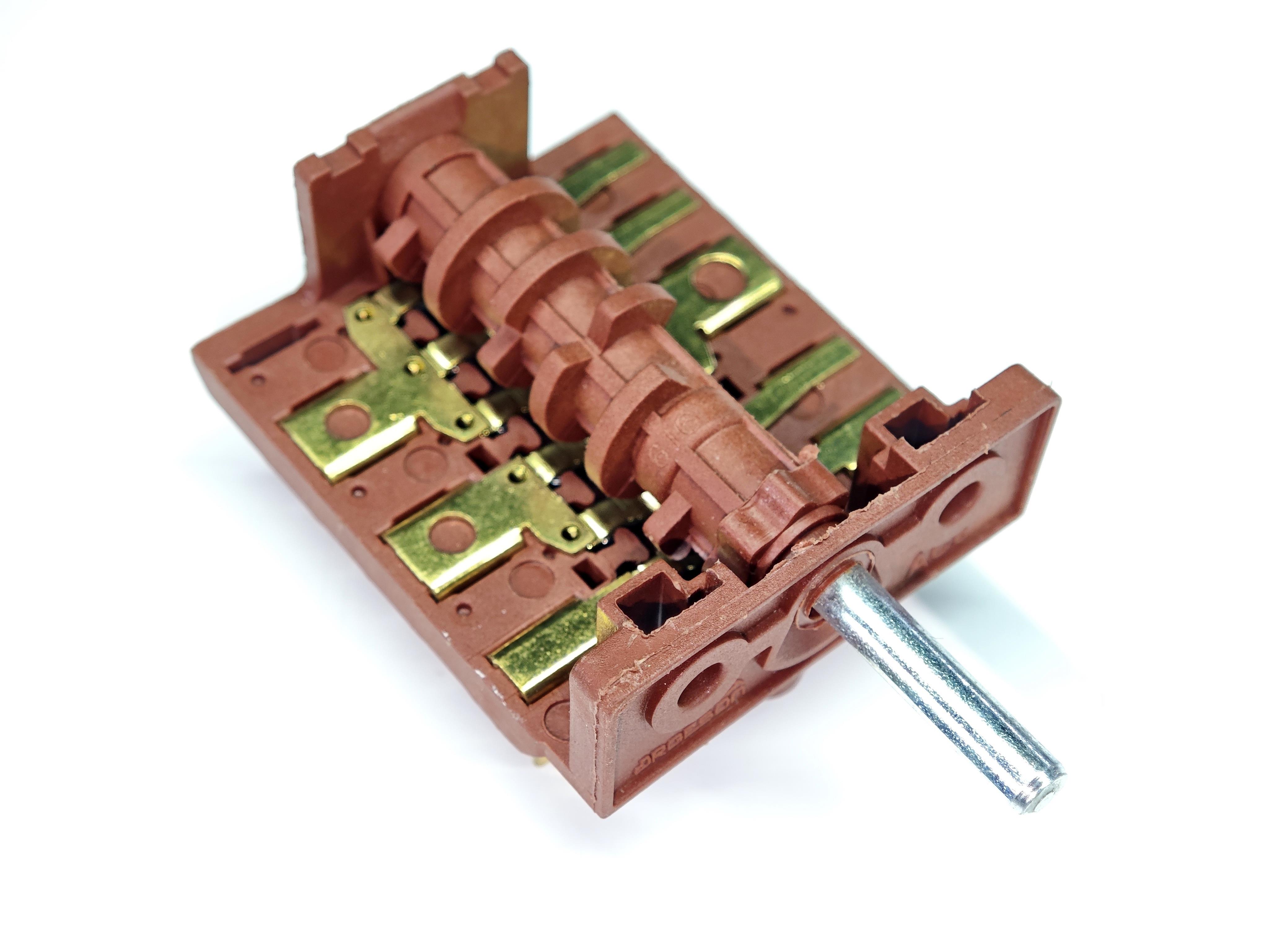 07.Rotary Polymeric SwitchesPolyemit Rotary Switch 6+7 AC6 6 Position – Replacement Selector Switch for Oven, Cooker & HeaterPolyemit Rotary Switch 6+7 AC6 6 Position – Replacement Selector Switch for Oven, Cooker & Heater