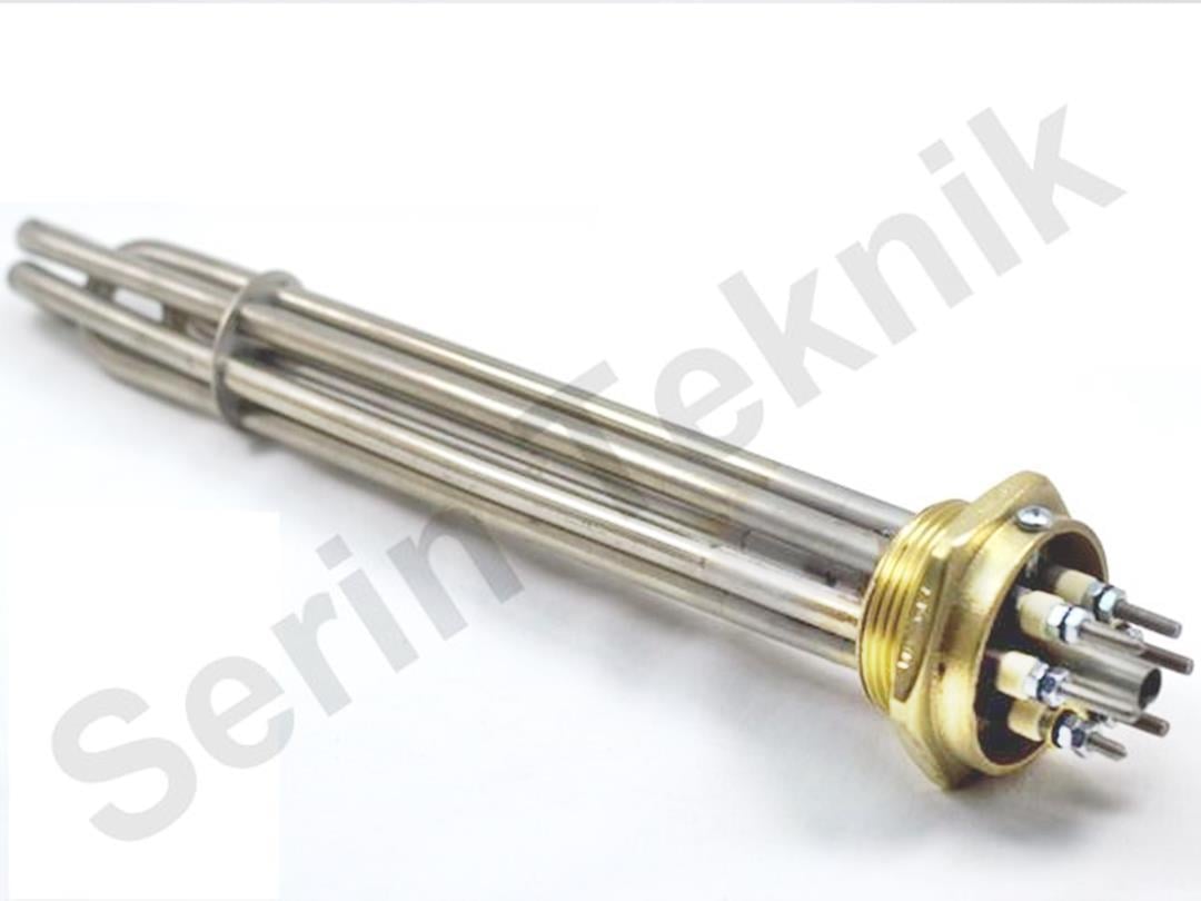 Q Kalite(1mm) 1,5inç 6KW 28,5cm Kafalı Kazan Isıtıcı Rezistansı