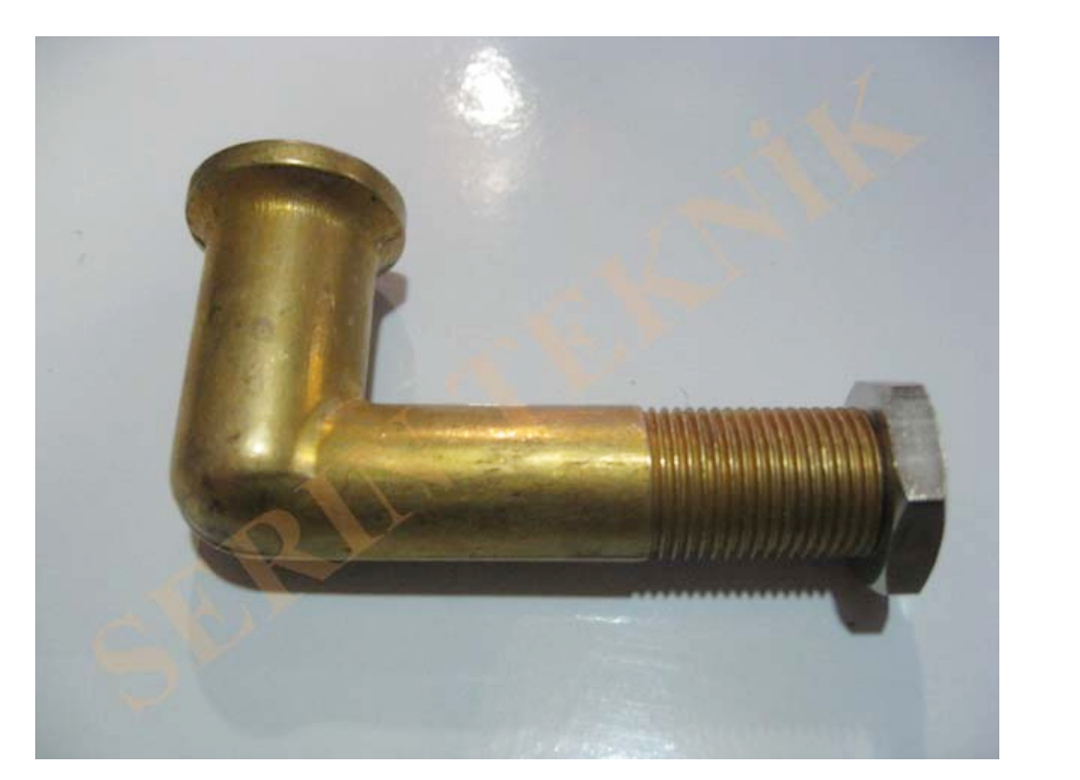 Short L-Shaped Elbow Connector for Samovar Teapot