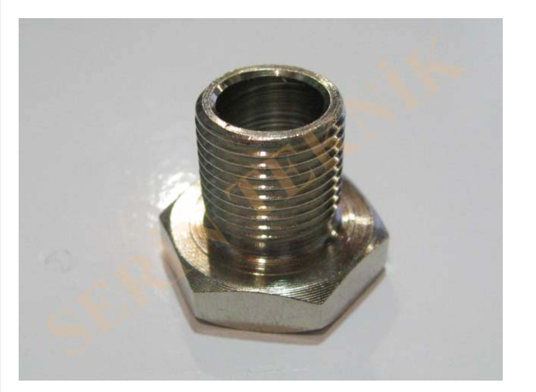 1/2 Chrome Nipple for Samovar Faucet and Teapot Elbow Connector
