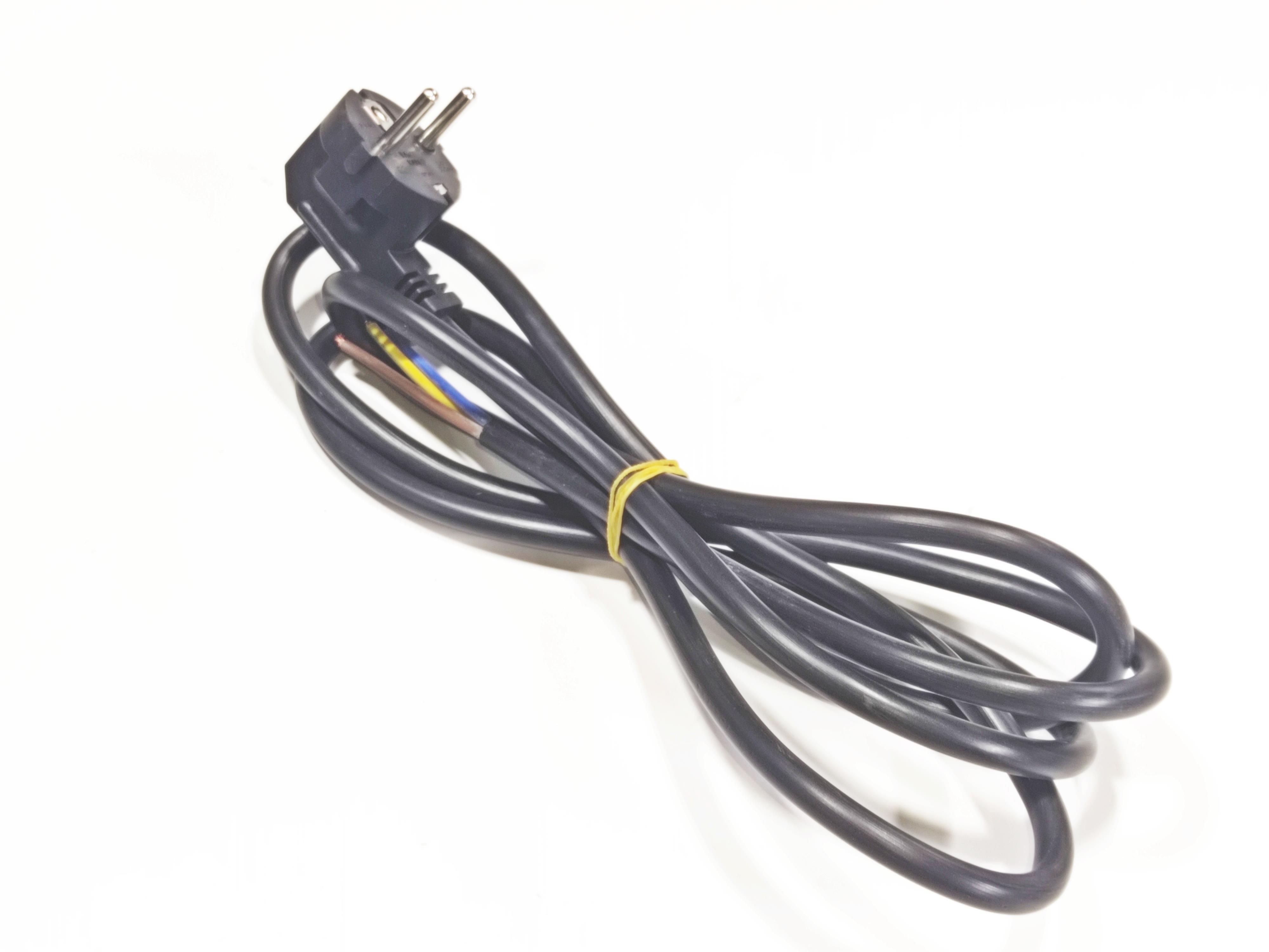 Semaver, Tost Makinesi,Fritöz ve Fırın Enerji Kablosu 2mt 3x1,5mm Siyah 