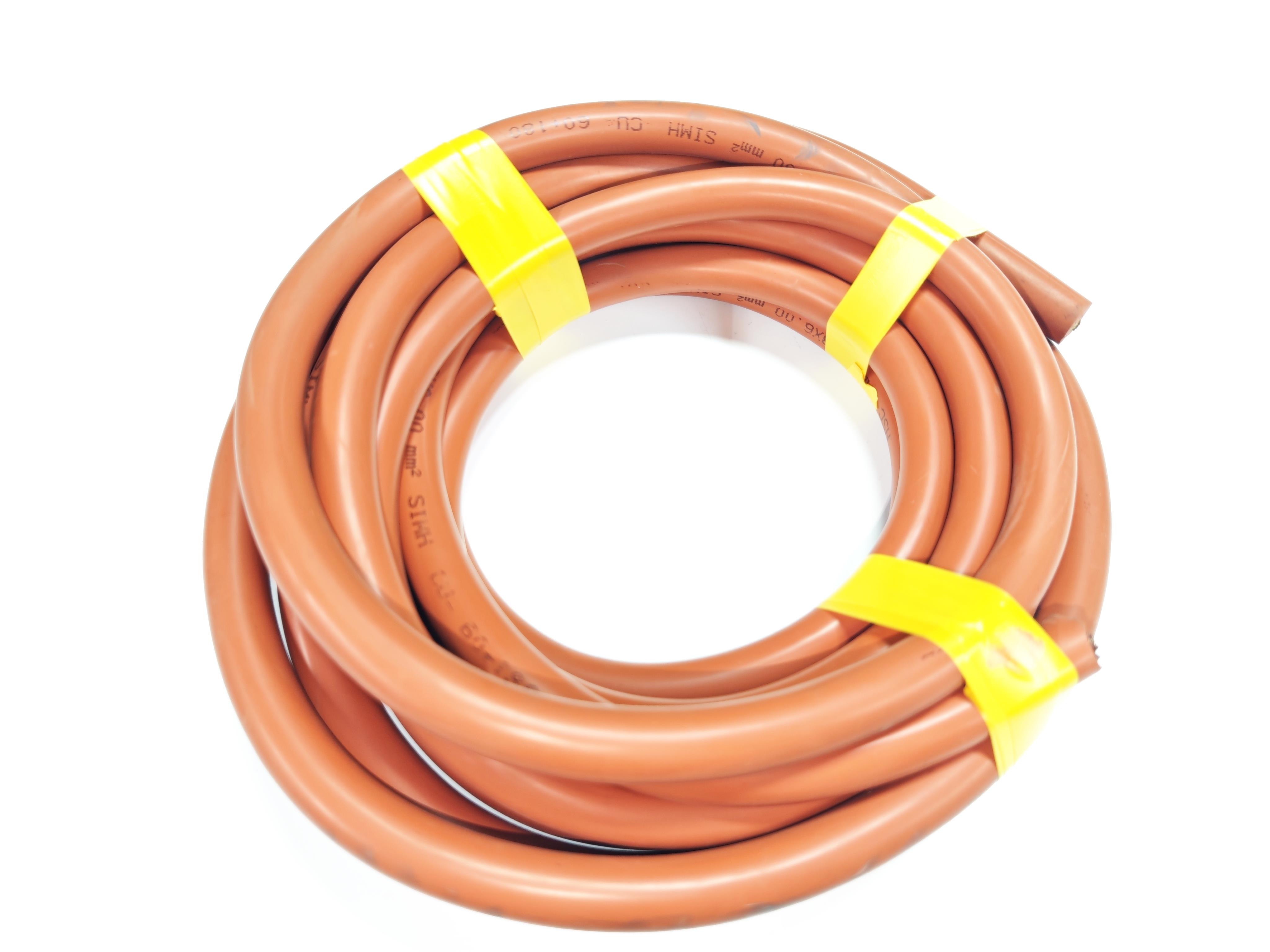 05.Cable and Plug GroupSERN 3 x 6.0 mm² Fire Resistant Silicone Cable TTR Copper Conductor Red Colour 180°C High Temperature WireSERN 3 x 6.0 mm² Fire Resistant Silicone Cable TTR Copper Conductor Red Colour 180°C High Temperature Wire