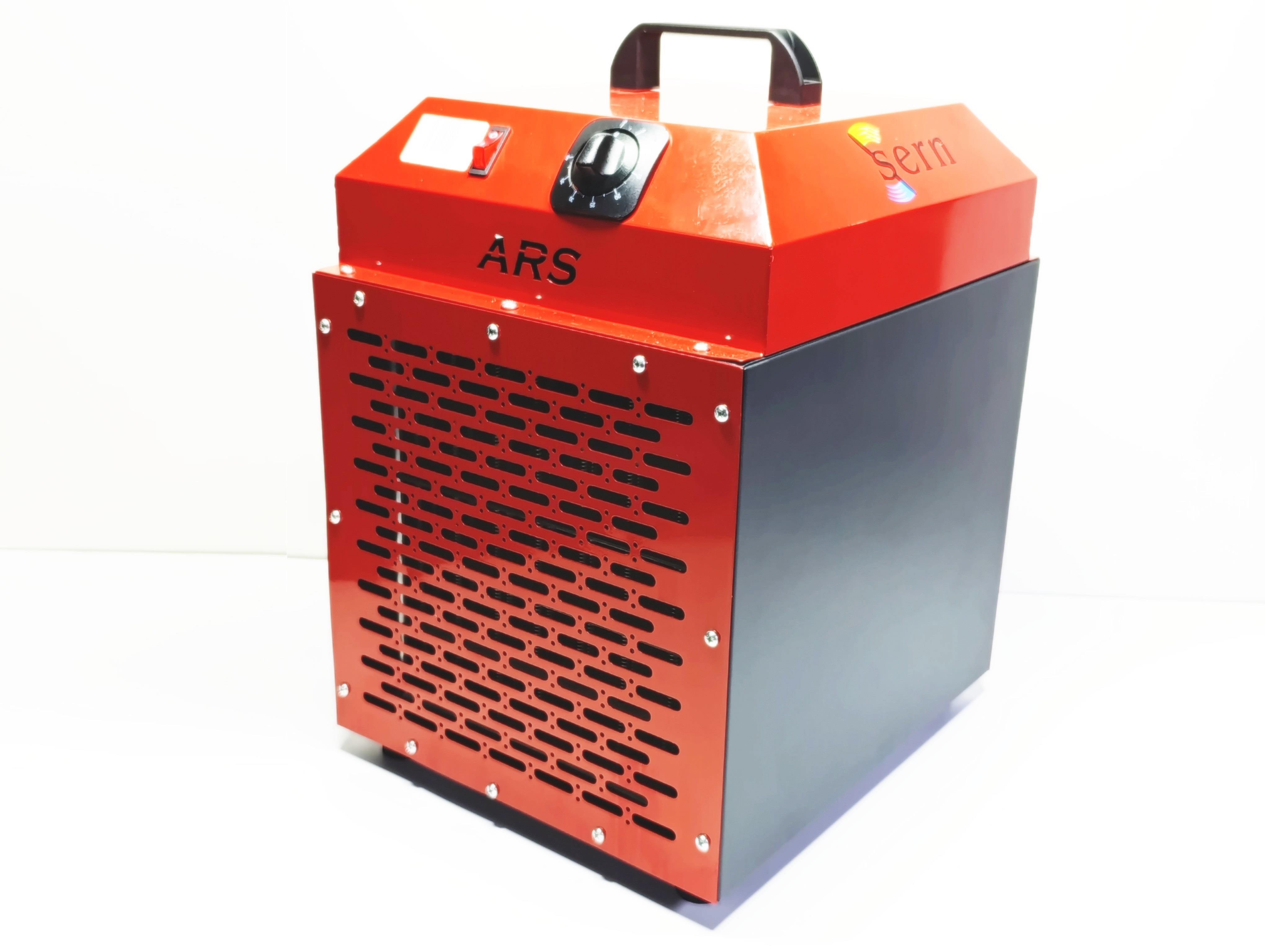 03.ARS Series Fan HeatersSERN ARS 5 Industrial Electric Fan Heater 5 KW 230V Plug-in Thermostat Controlled 500 m³/h for Workshops & GaragesSERN ARS 5 Industrial Electric Fan Heater 5 KW 230V Plug-in Thermostat Controlled 500 m³/h for Workshops & Garages