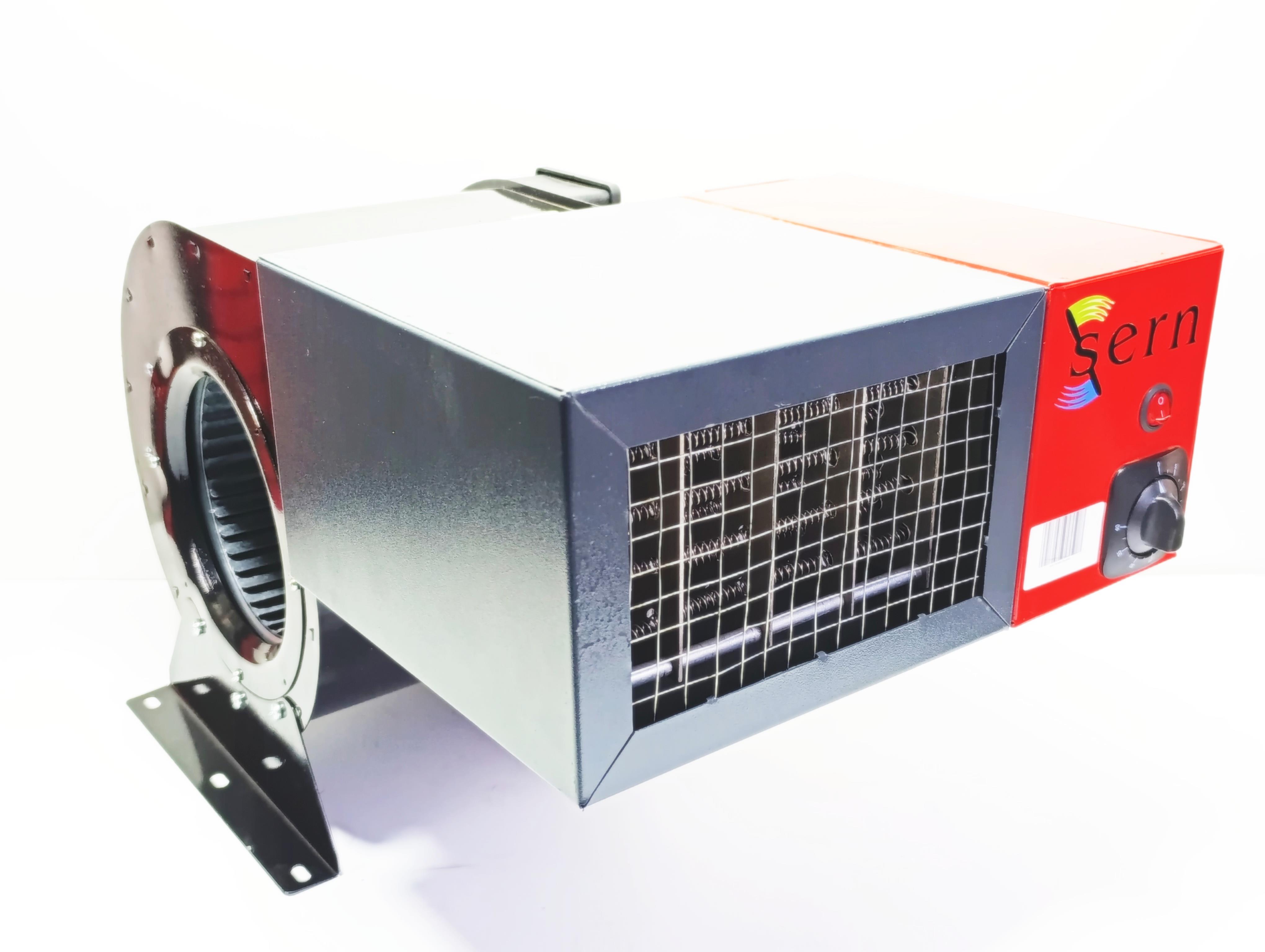 01.FI Series Fan HeatersSERN Electric Fan Heater FI 10 Model 10kW 380V 1350m³/h 70–100m² with ThermostatSERN Electric Fan Heater FI 10 Model 10kW 380V 1350m³/h 70–100m² with Thermostat